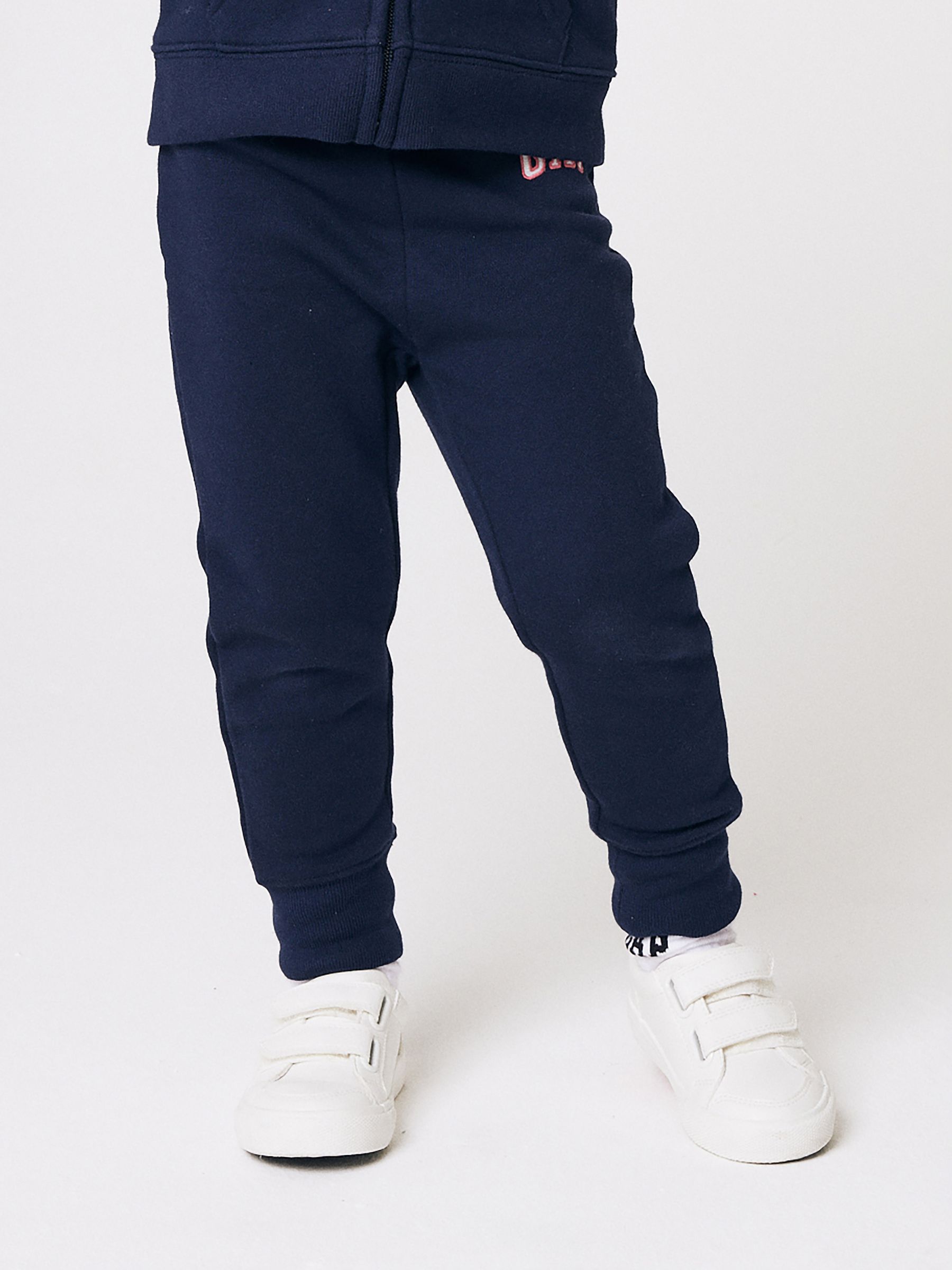 Navy Blue Logo Pull On Fleece-Lined Joggers (Newborn-5yrs) - Image 1 of 7