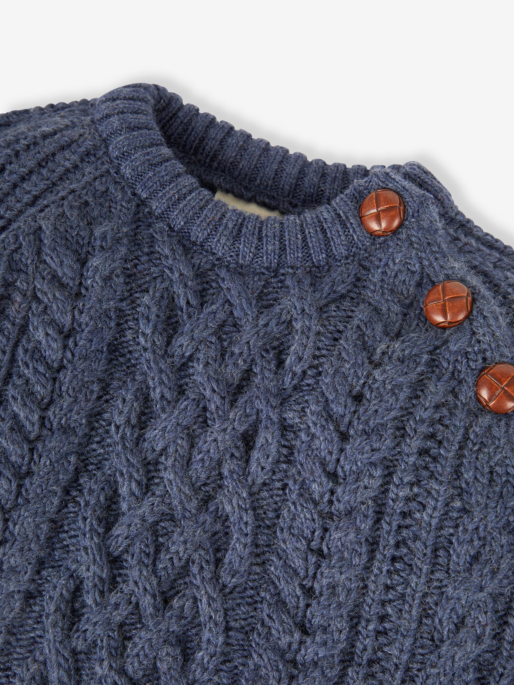 Blue Cosy Cable Jumper - Image 2 of 2