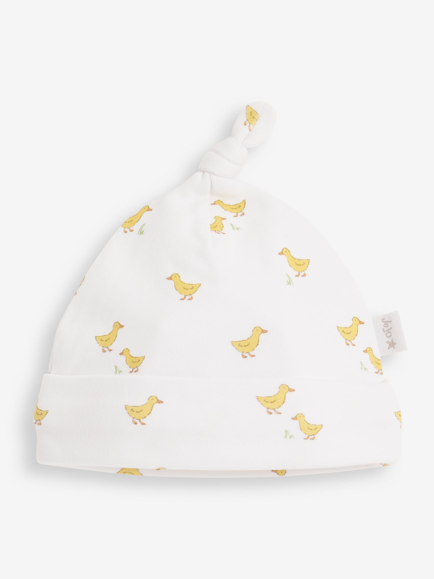 Yellow Duck Print Cotton Baby Hat - Image 2 of 3