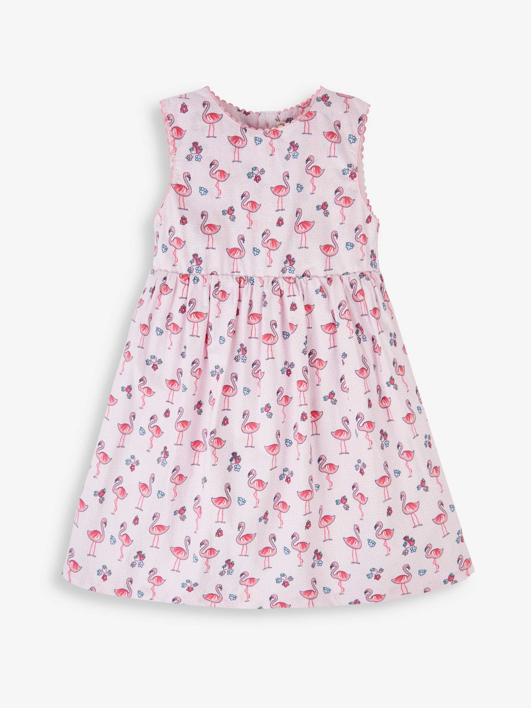 Pink Flamingo Print Summer Dress - Image 1 of 2