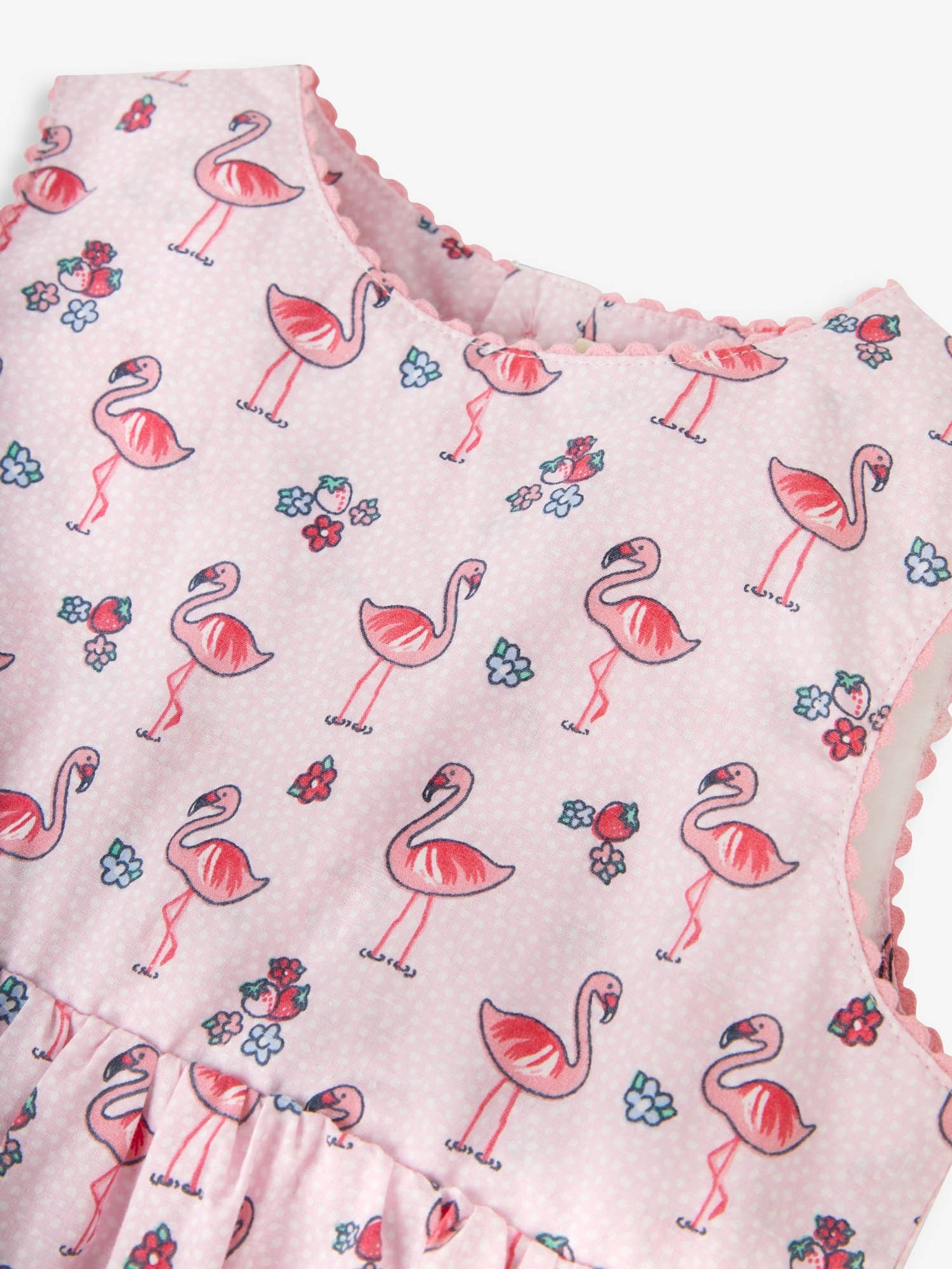 Pink Flamingo Print Summer Dress - Image 2 of 2