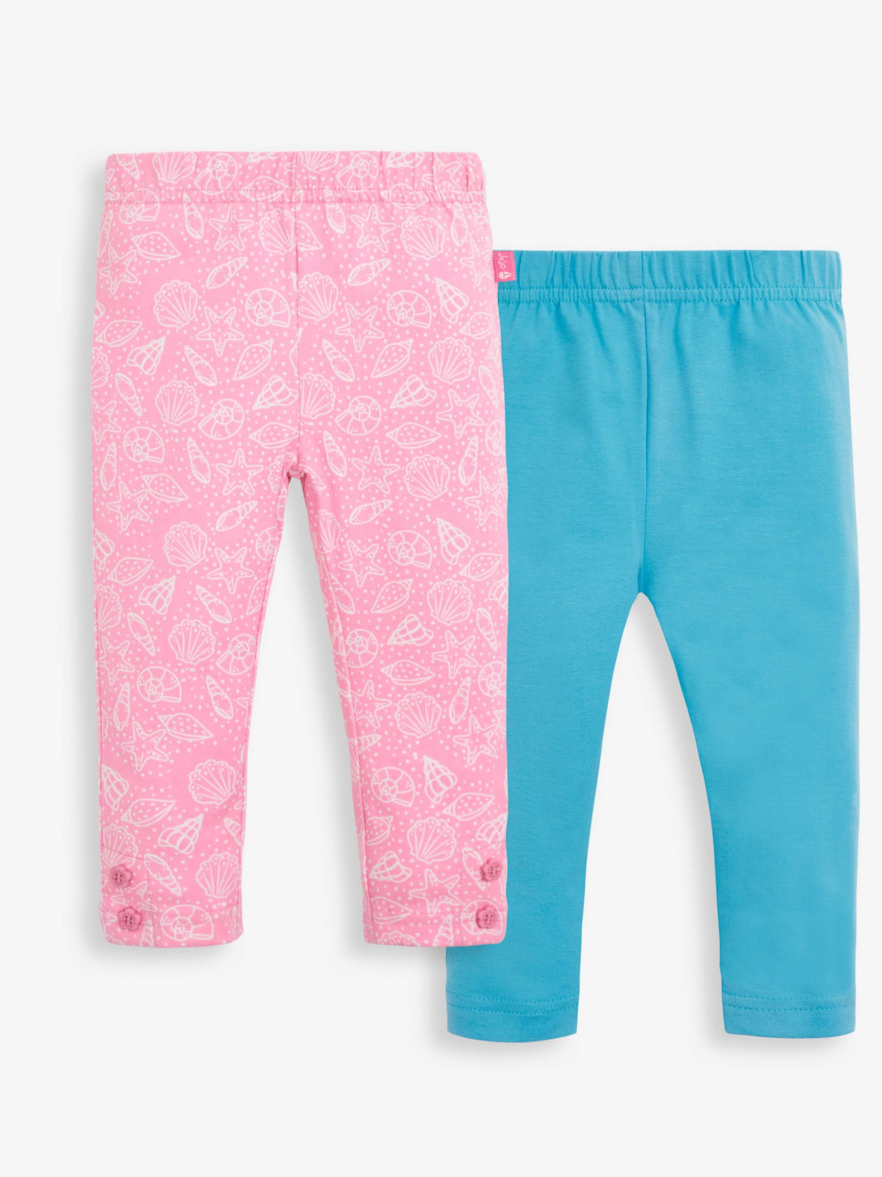 Orchid 2-Pack Girls' Pink Shell Print & Blue Leggings - Image 1 of 5
