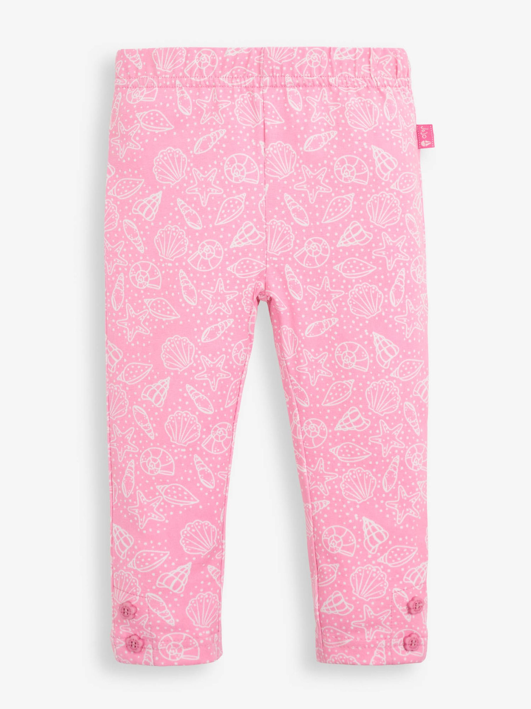 Orchid 2-Pack Girls' Pink Shell Print & Blue Leggings - Image 2 of 5