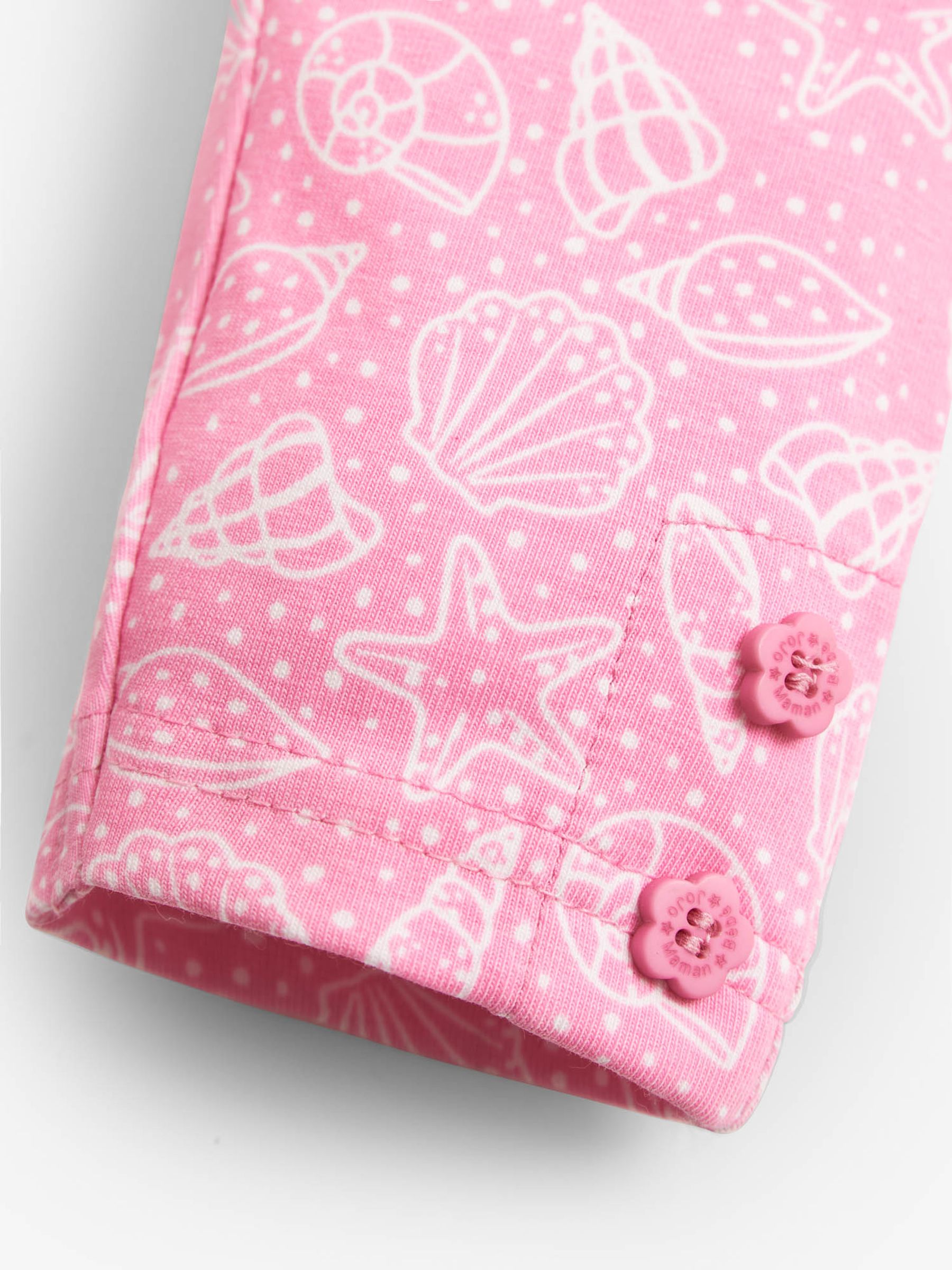 Orchid 2-Pack Girls' Pink Shell Print & Blue Leggings - Image 4 of 5