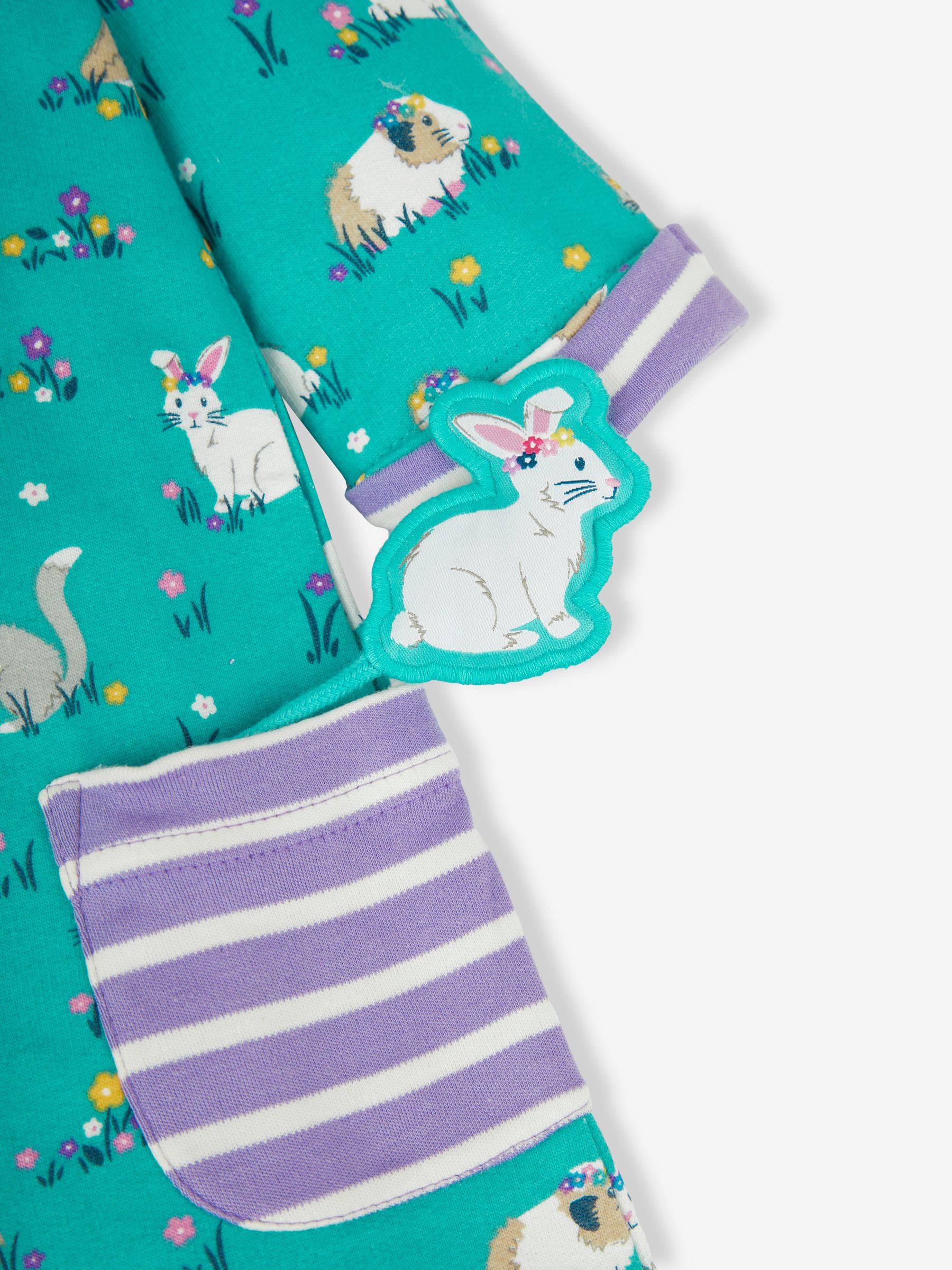 Duck Egg Green Animal Friends Girls' A-Line Dress - Image 4 of 4