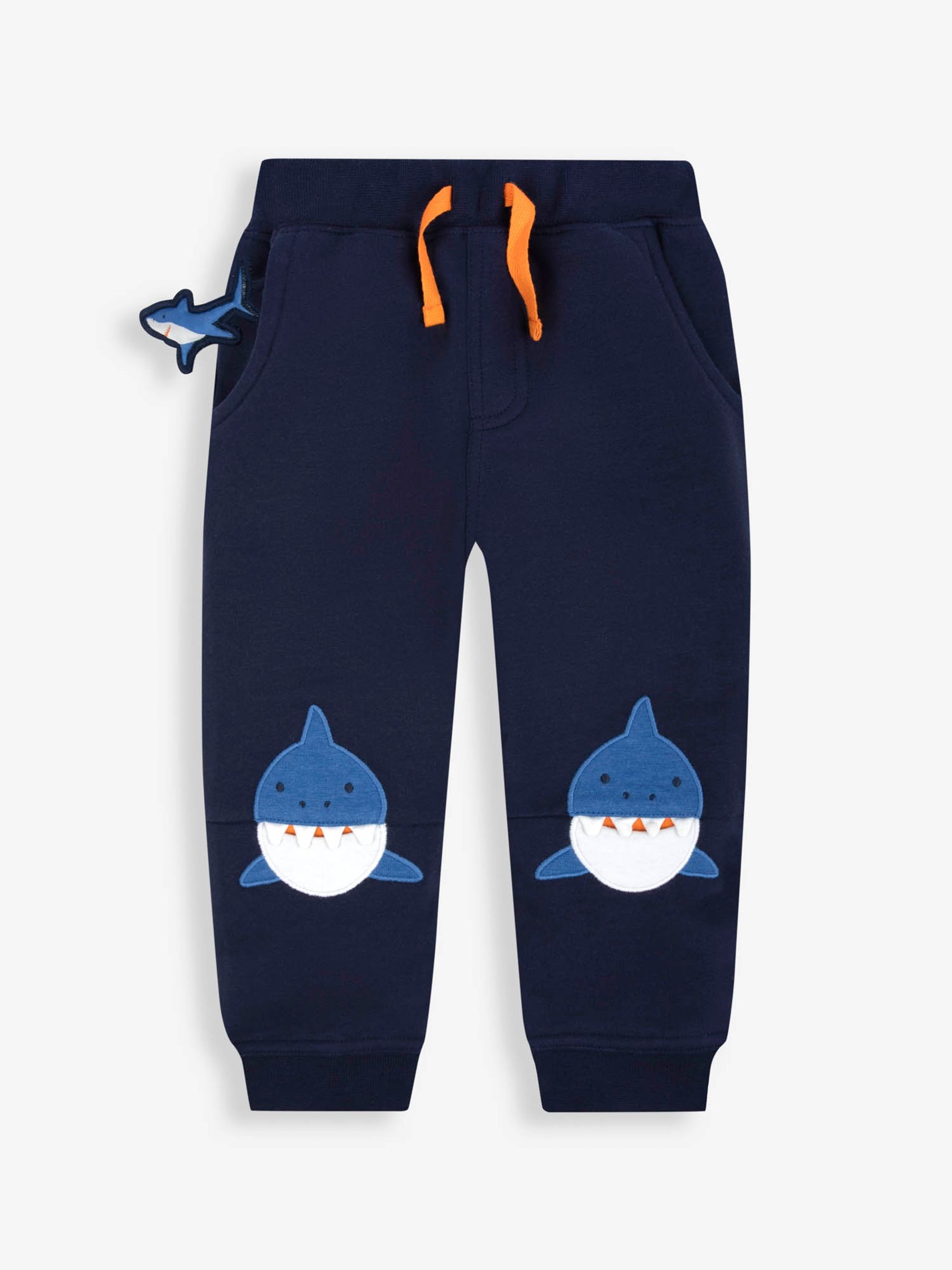 Navy Shark Appliqué With Pet In Pocket Joggers - Image 1 of 4