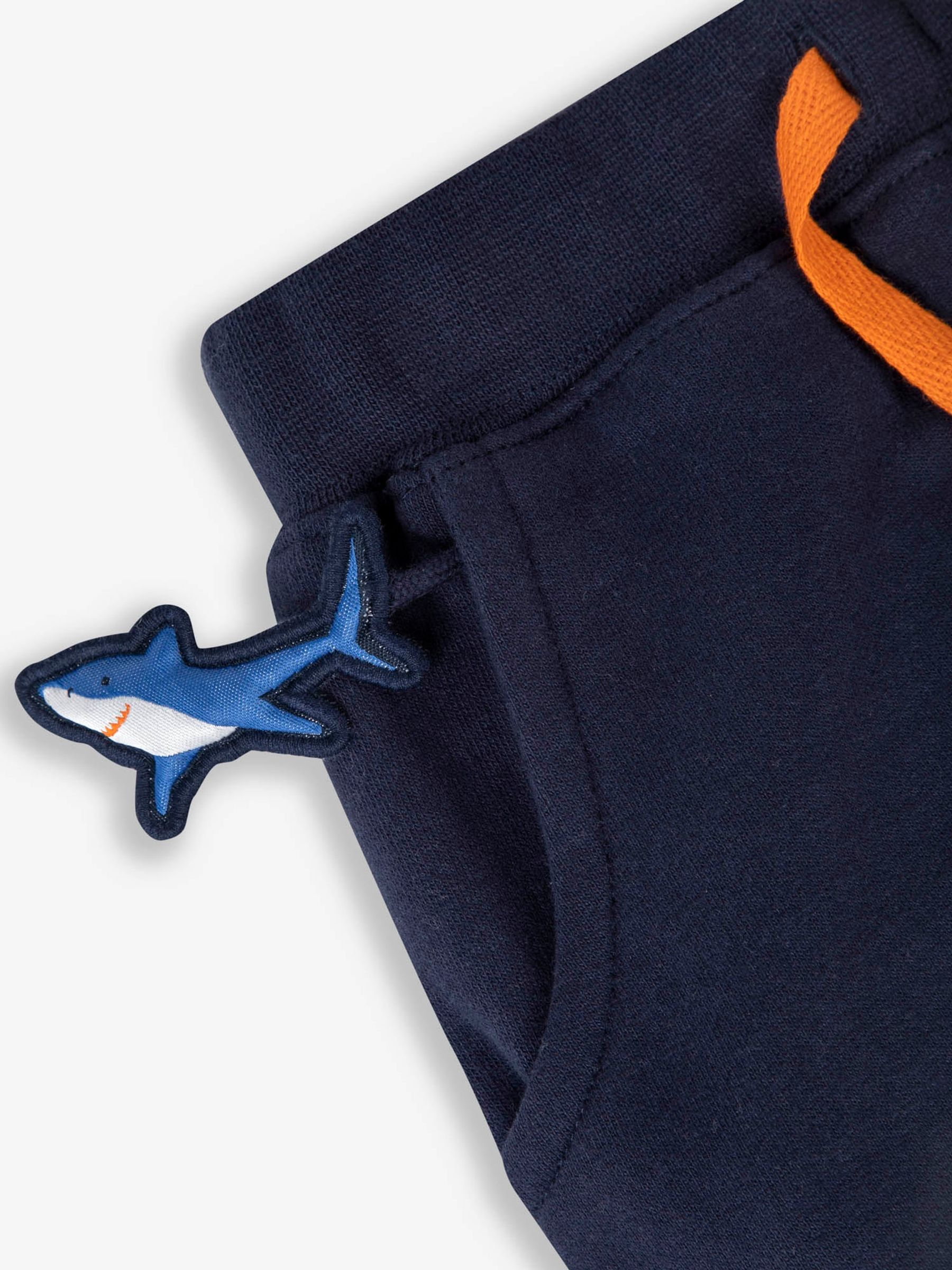 Navy Shark Appliqué With Pet In Pocket Joggers - Image 3 of 4