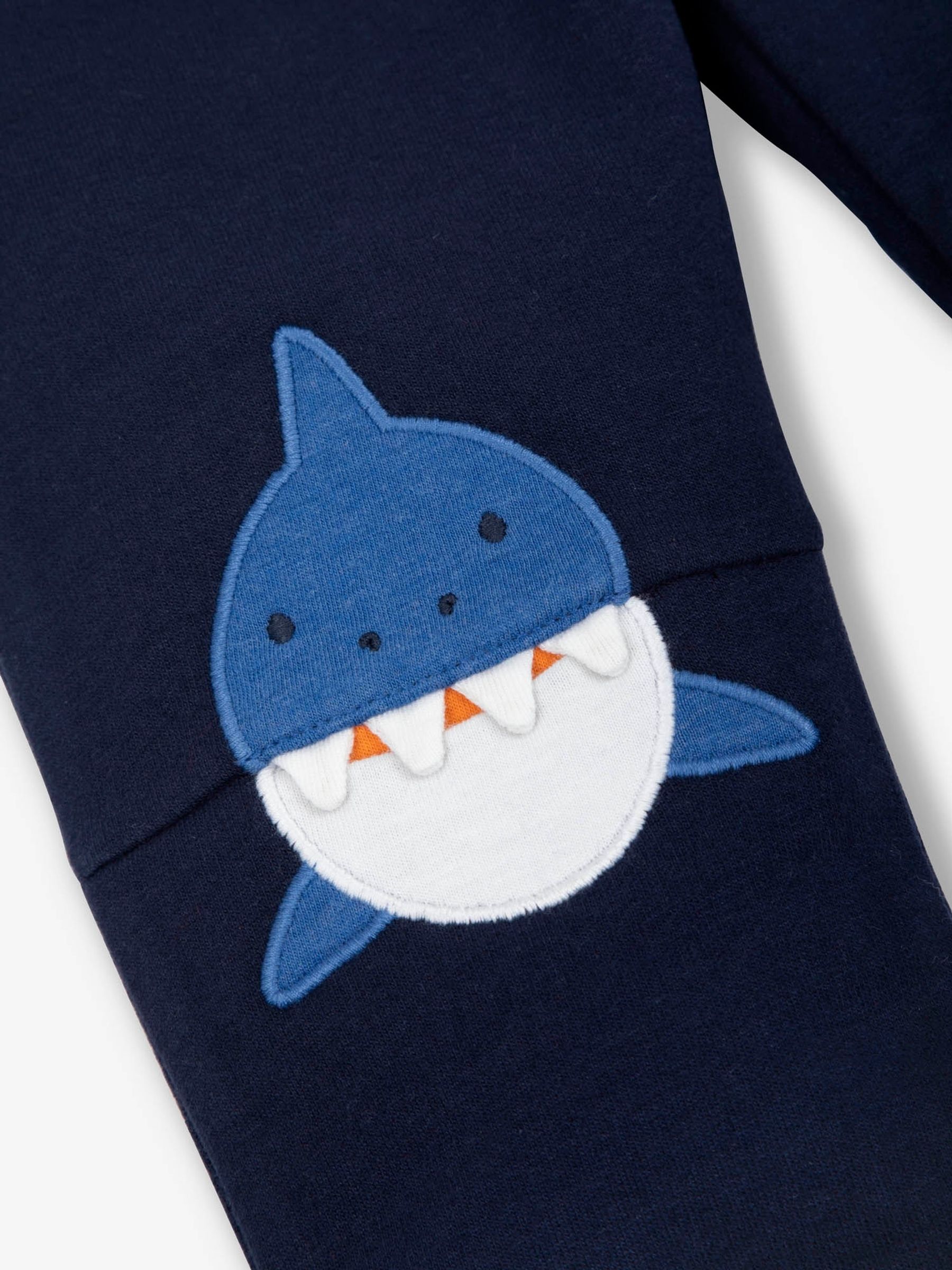 Navy Shark Appliqué With Pet In Pocket Joggers - Image 4 of 4