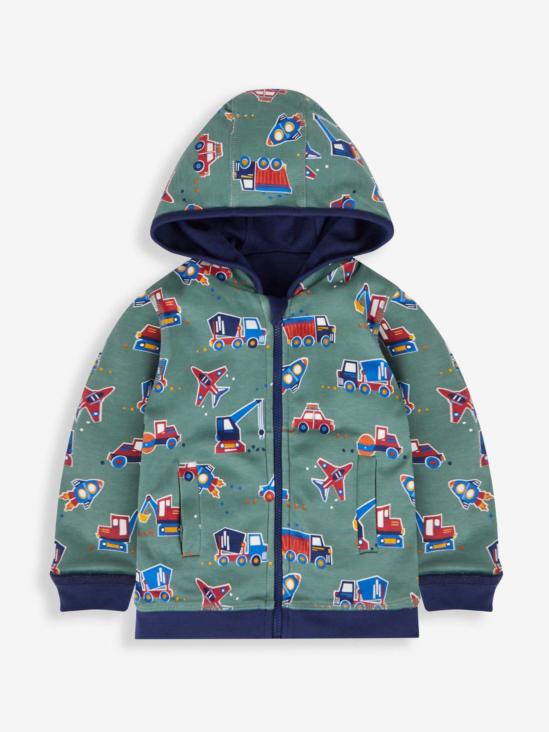 Navy Blue Digger Reversible Appliqué Jersey Hoodie - Image 4 of 10