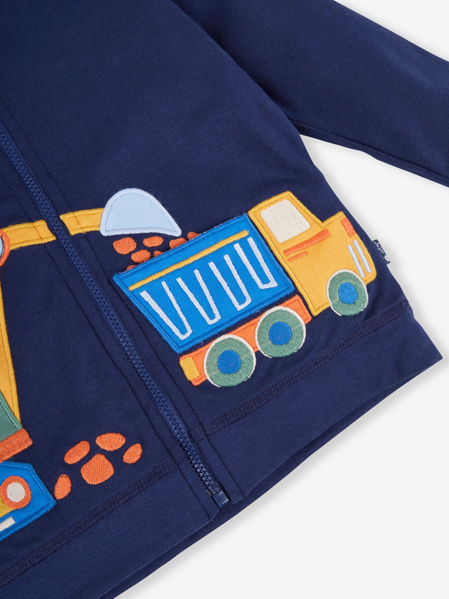 Navy Blue Digger Reversible Appliqué Jersey Hoodie - Image 9 of 10