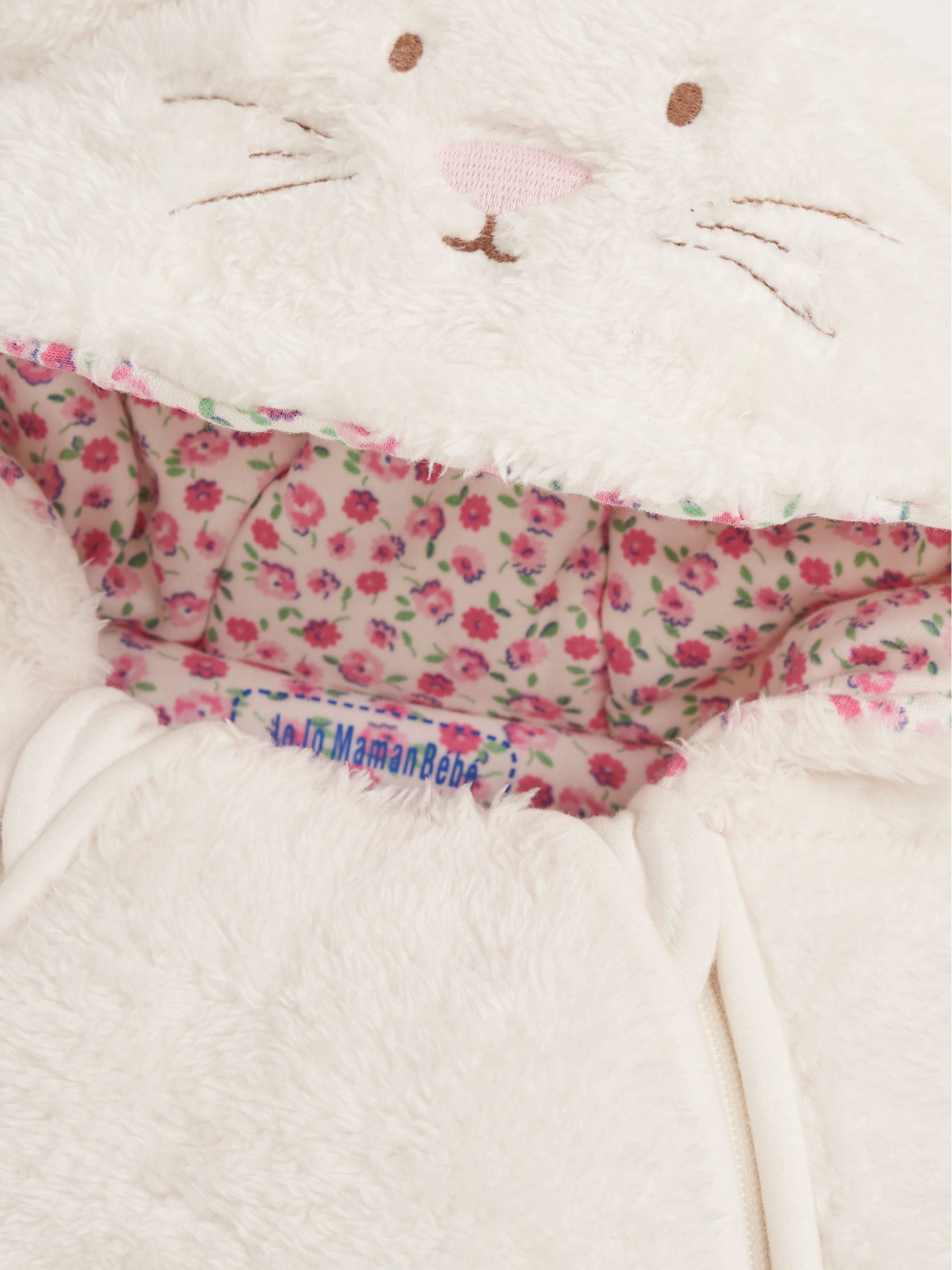 Cream Bunny Cosy Pramsuit - Image 6 of 7
