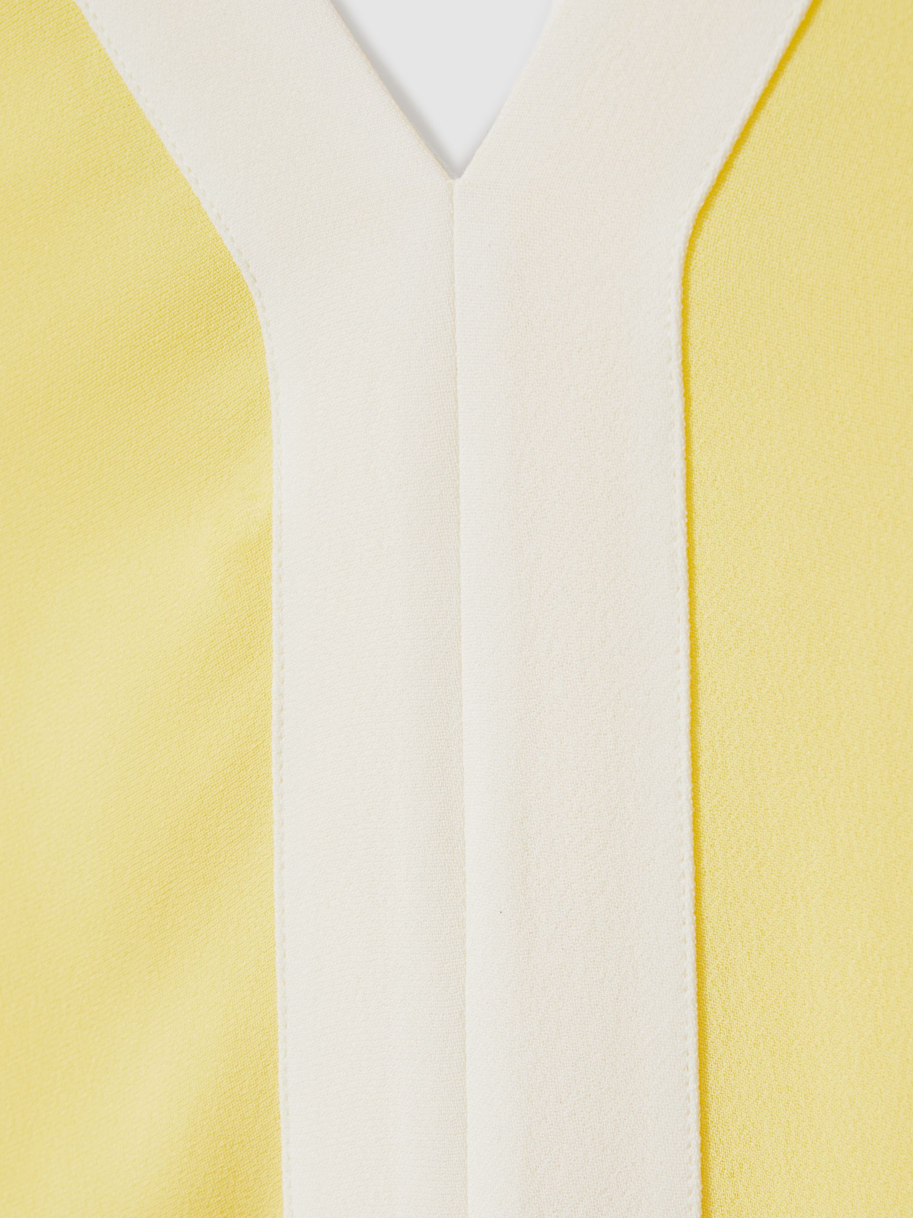 Colourblock Maxi Dress in Yellow/Cream - Image 6 of 6