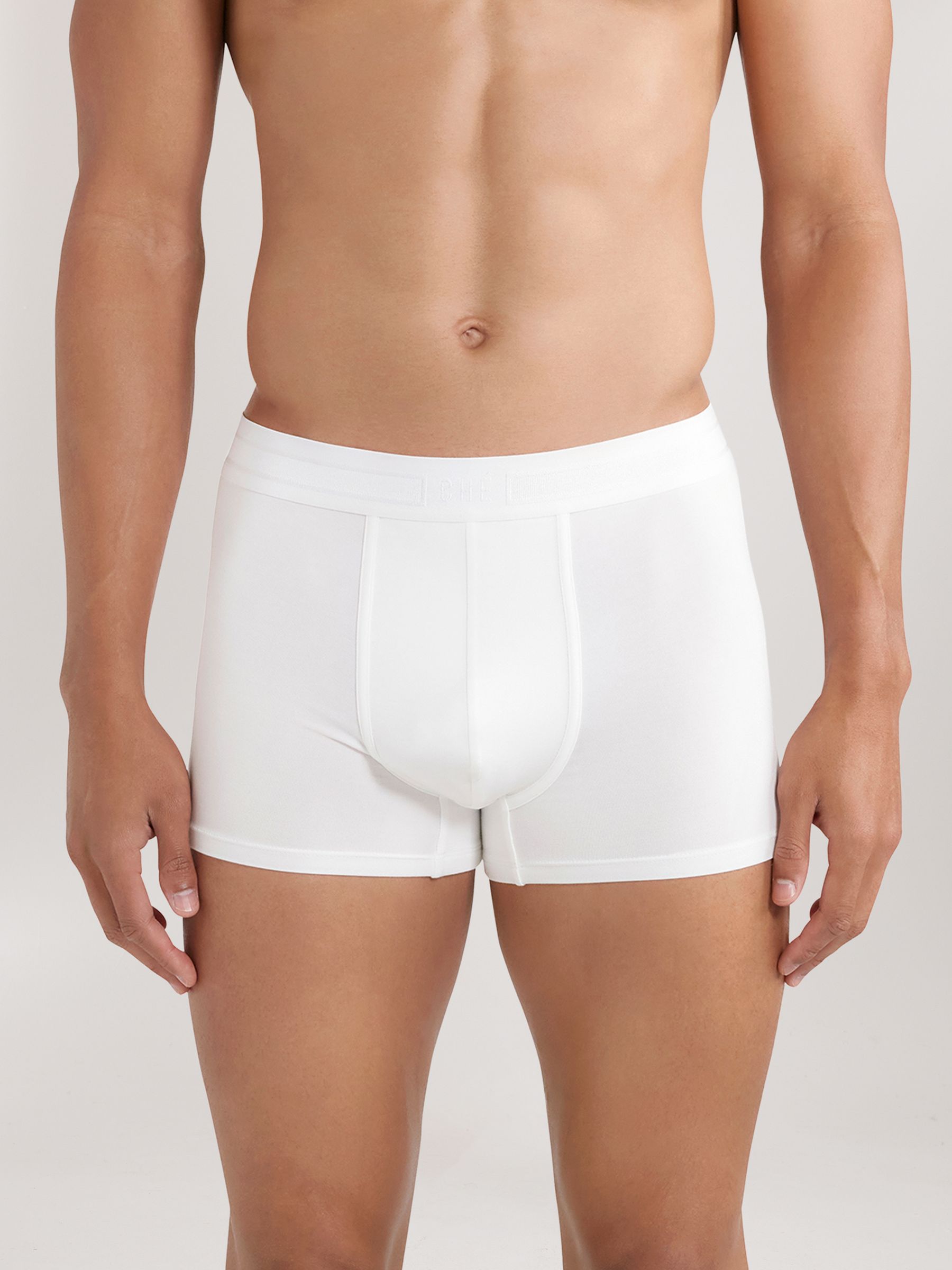 CHÉ Studios Boxer Trunks with TENCEL™ Fibers in White - Image 1 of 5