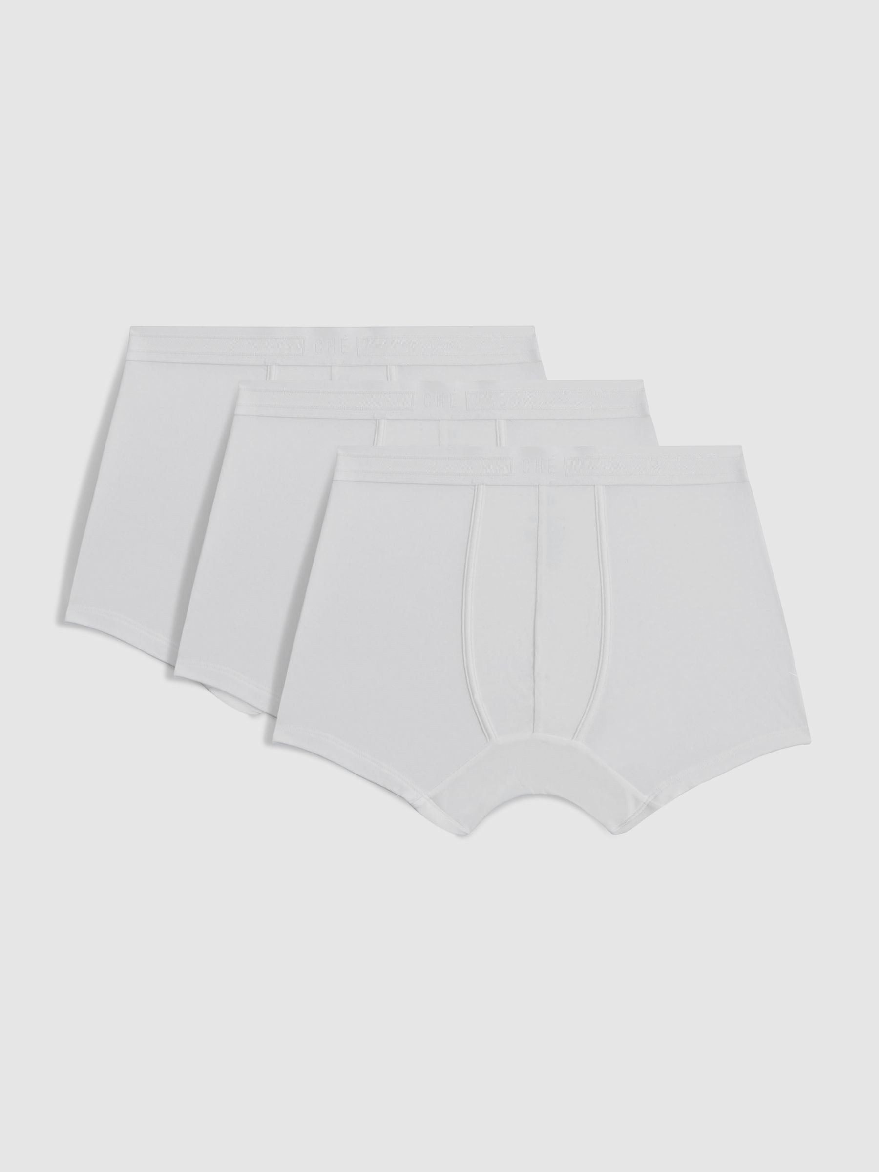 CHÉ Studios Boxer Trunks with TENCEL™ Fibers in White - Image 2 of 5