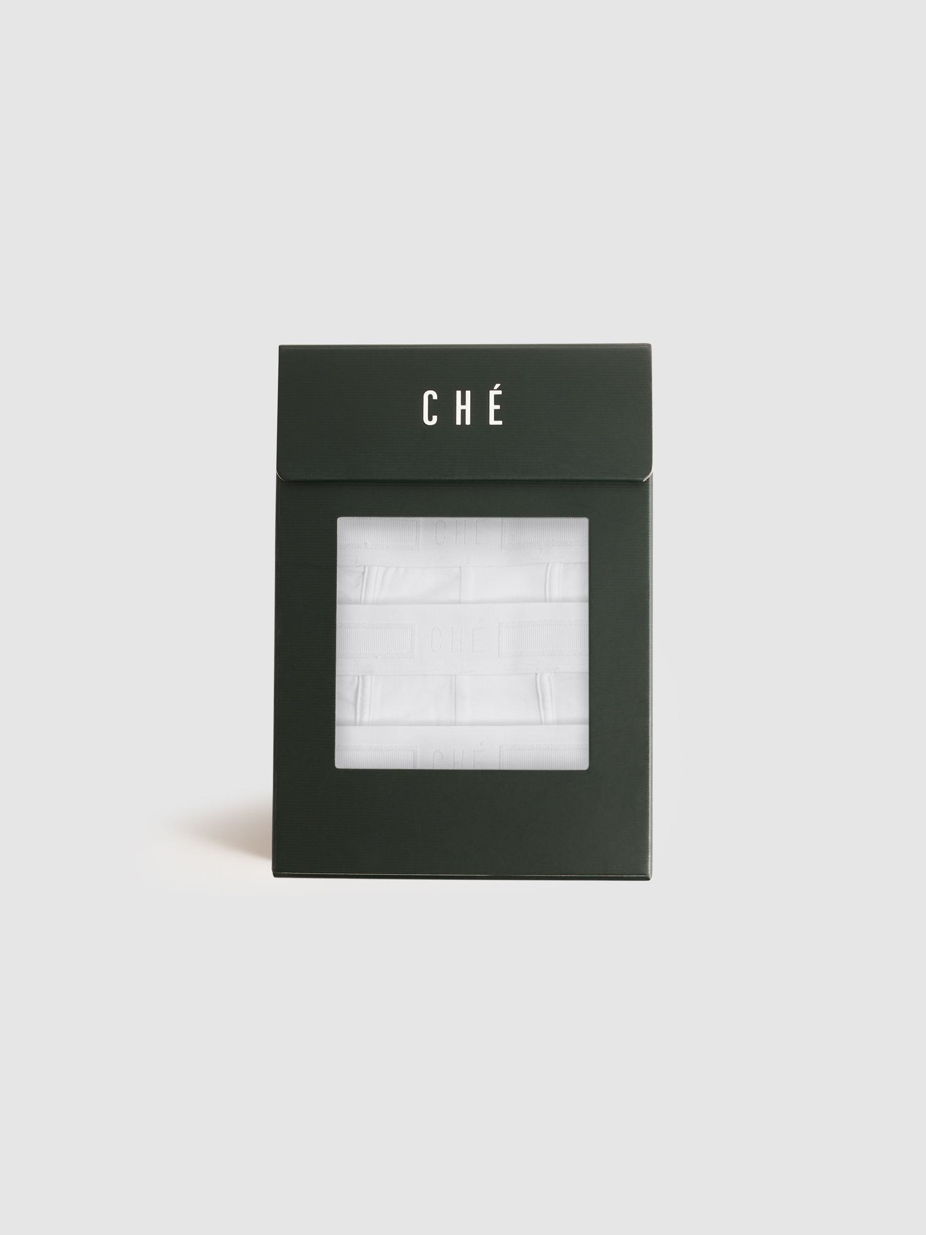 CHÉ Studios Boxer Trunks with TENCEL™ Fibers in White - Image 5 of 5