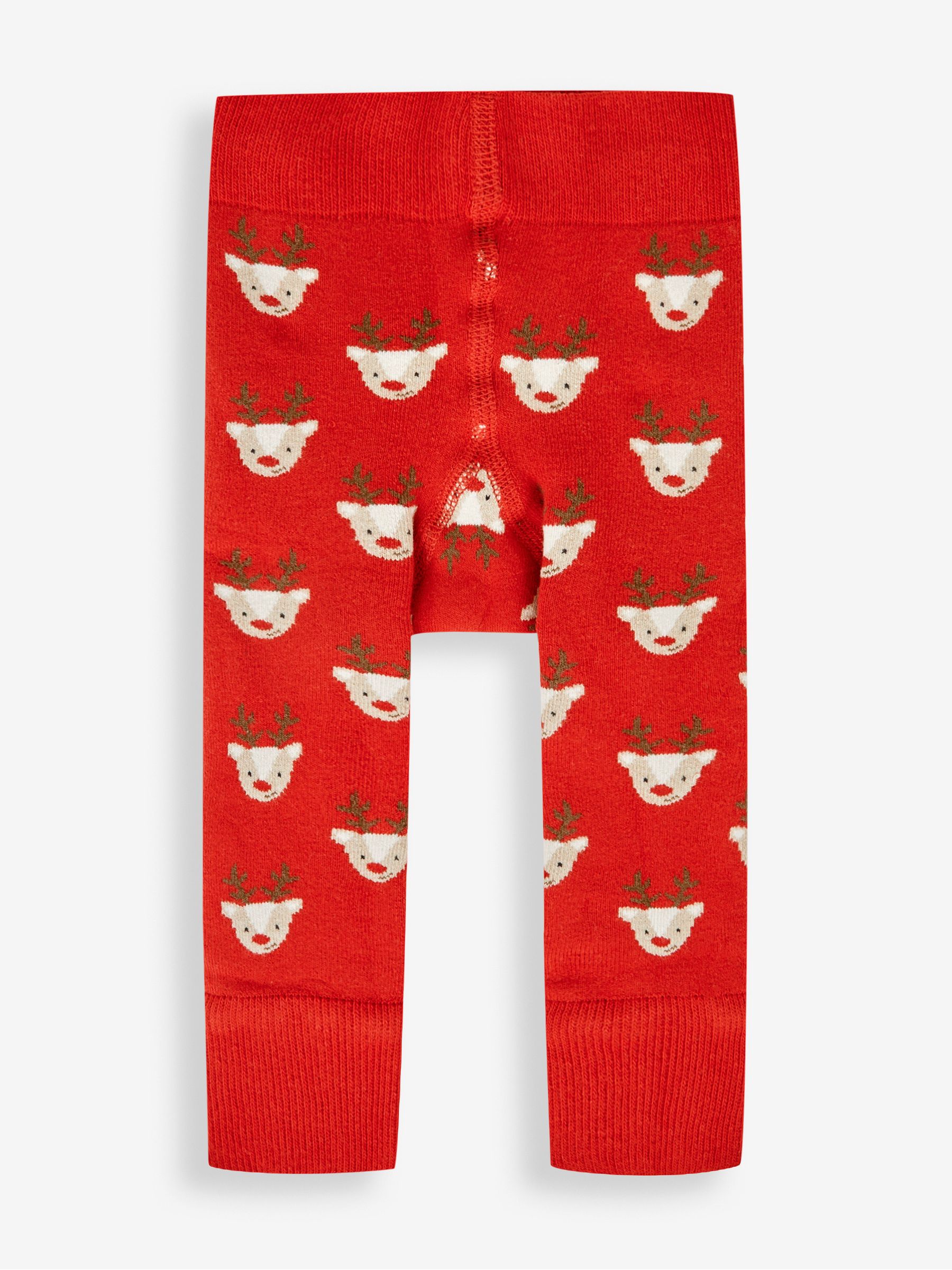 Red Reindeer Extra Thick Baby Leggings - Image 2 of 3