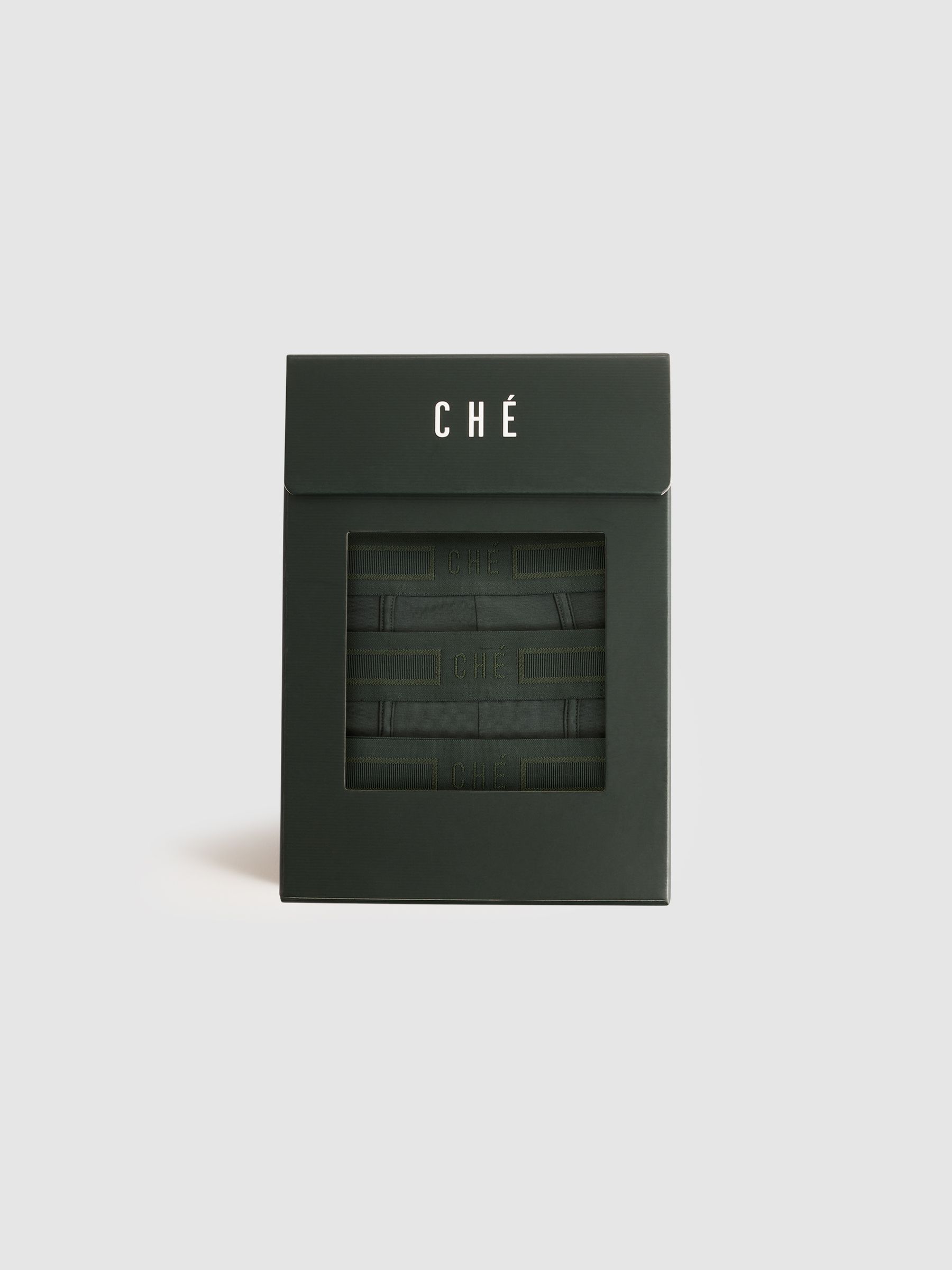 CHÉ Studios Boxer Trunks with TENCEL™ Fibers in Pine Green - Image 5 of 5