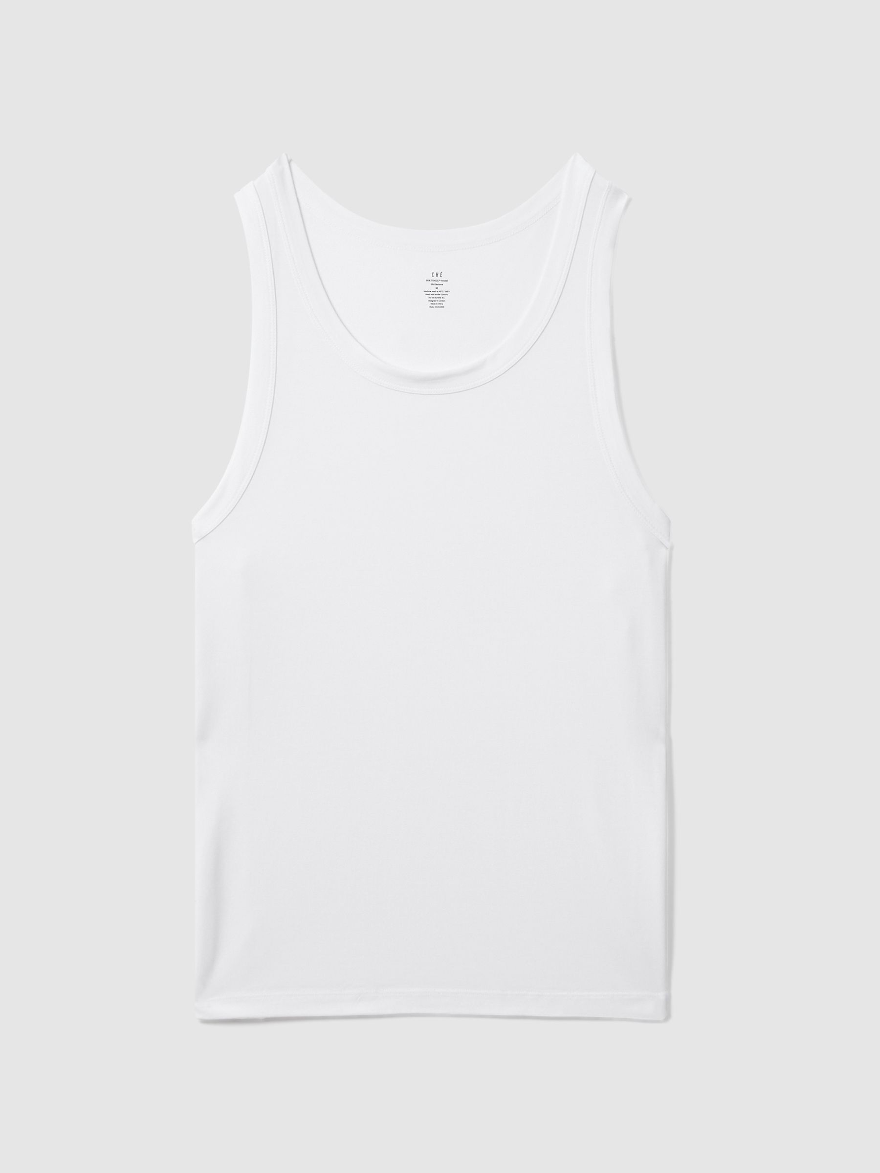 CHÉ Studios Crew Neck Vest with TENCEL™ Fibers in White - Image 2 of 3