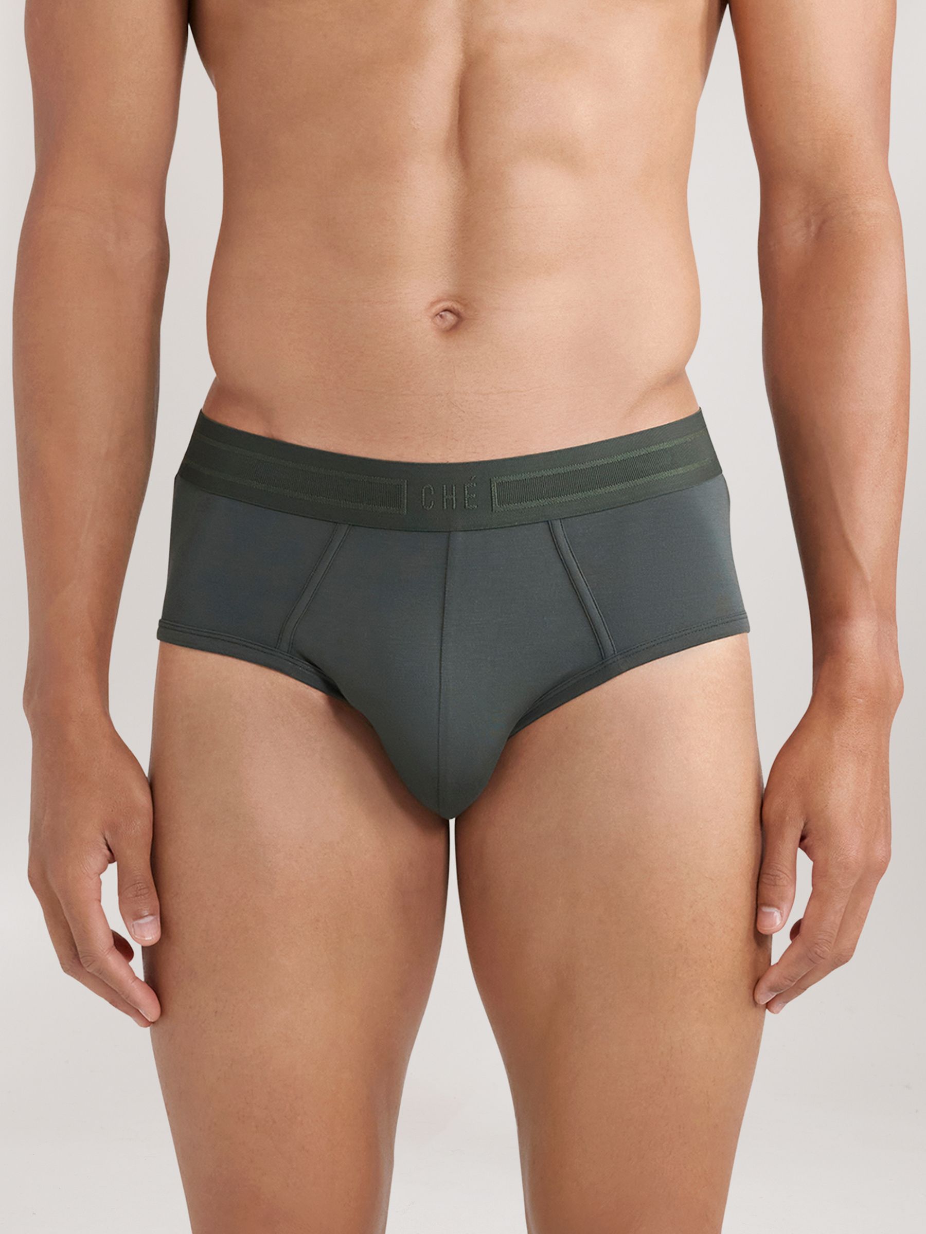 CHÉ Studios Boxer Briefs with TENCEL™ Fibers in Pine Green - Image 1 of 5