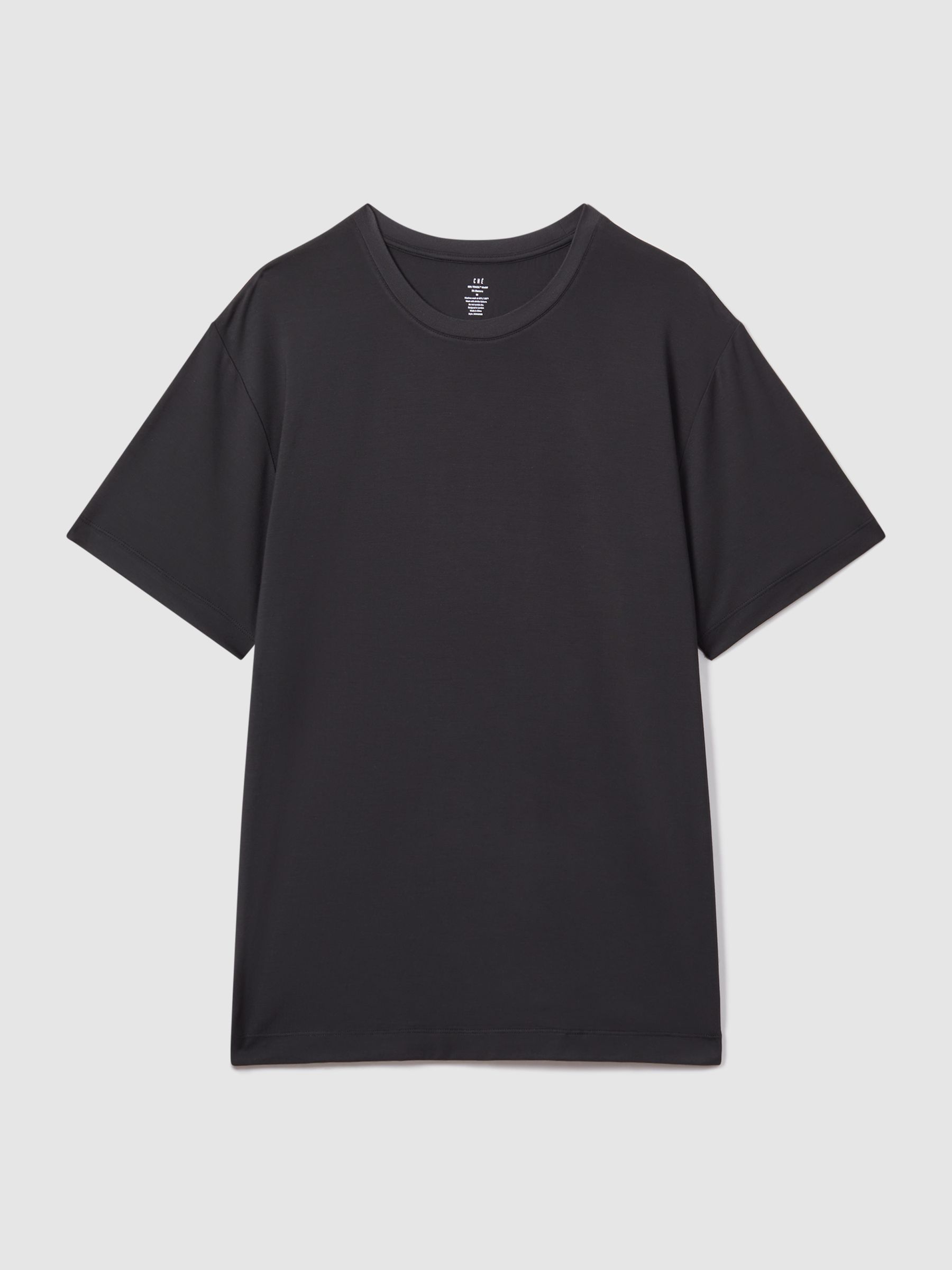 CHÉ Studios Crew Neck T-Shirt with TENCEL™ Fibers in Black - Image 2 of 3