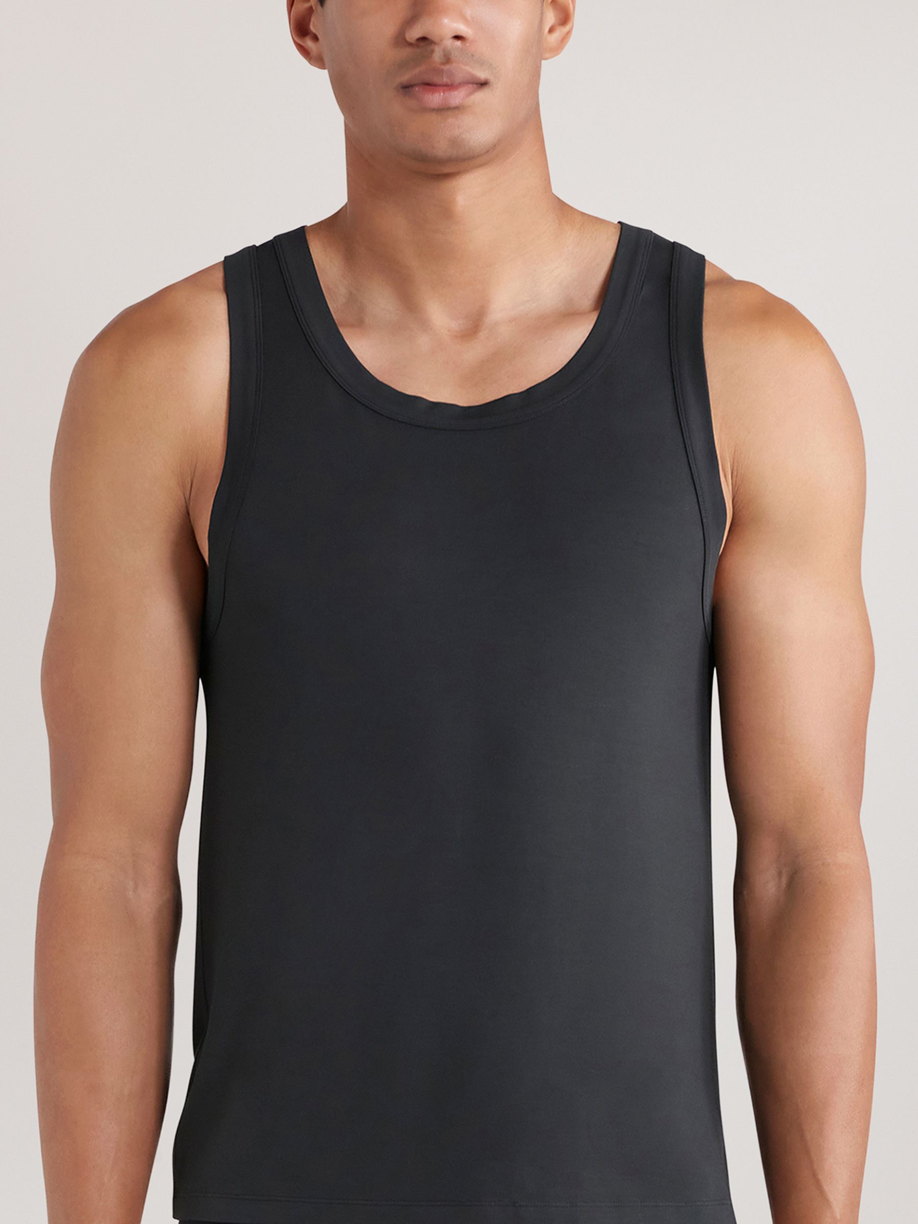 CHÉ Studios Crew Neck Vest with TENCEL™ Fibers in Black - Image 1 of 3
