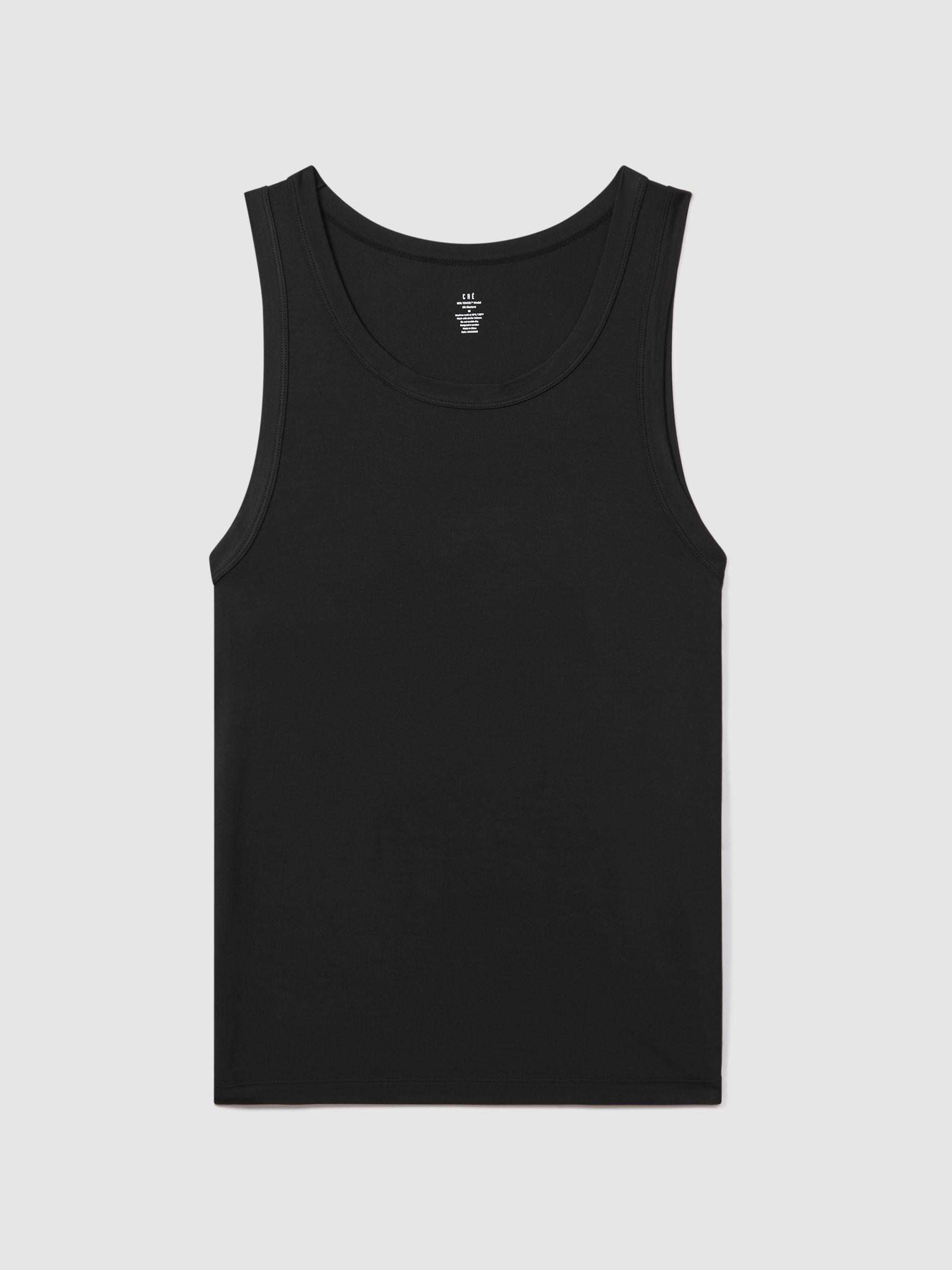 CHÉ Studios Crew Neck Vest with TENCEL™ Fibers in Black - Image 2 of 3