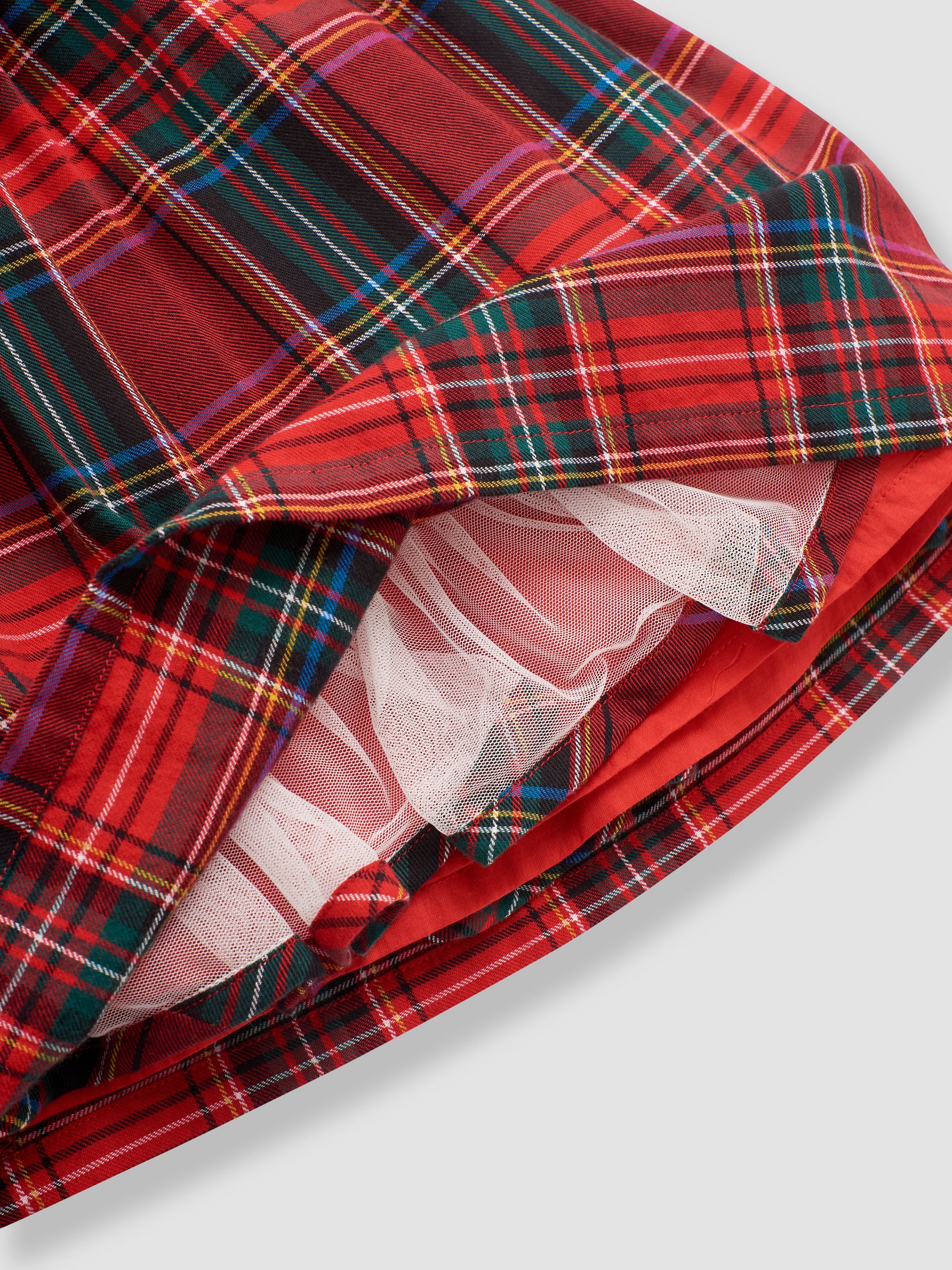 Classic Red Tartan Party Dress - Image 5 of 6