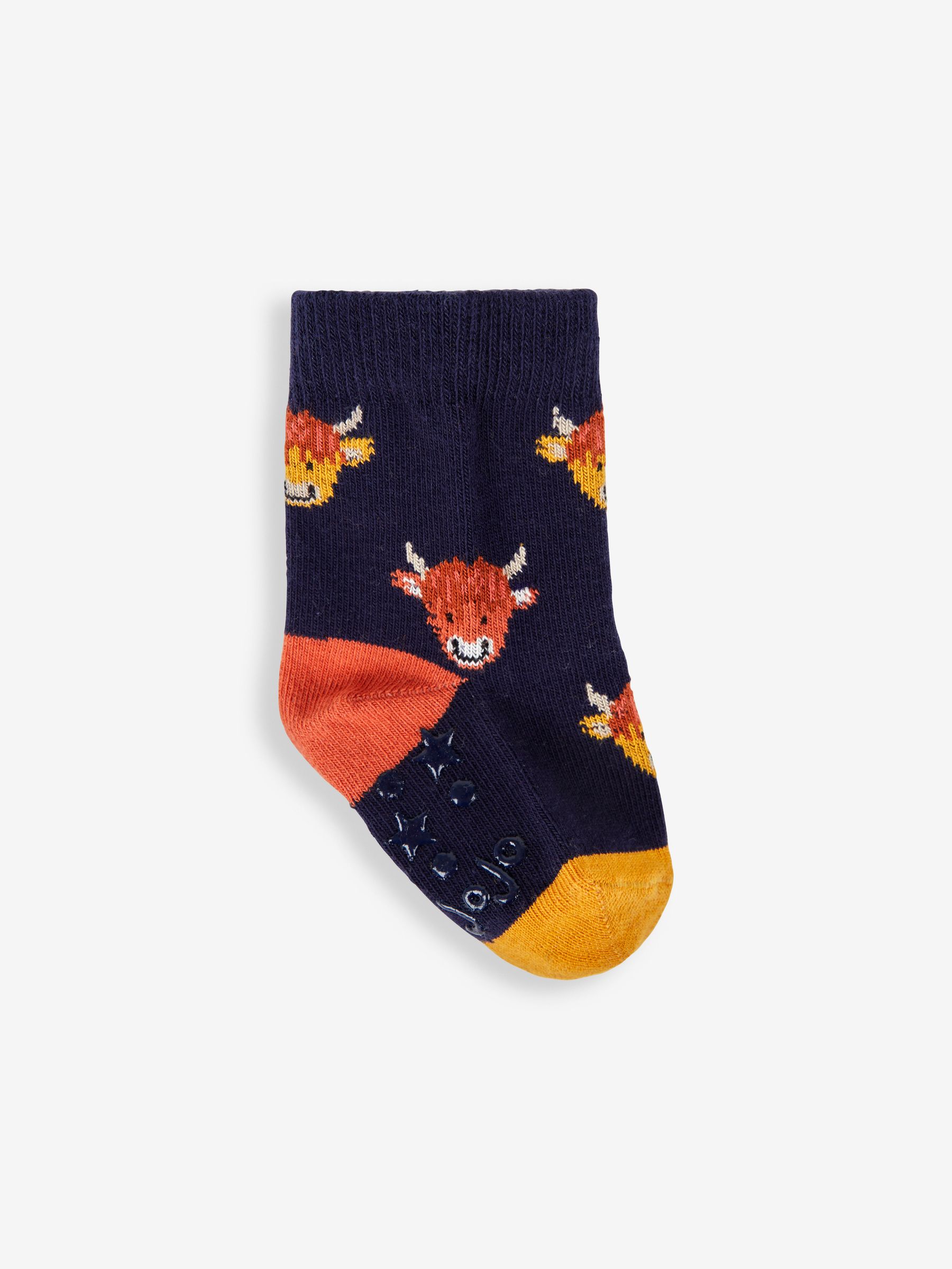 Rust 3-Pack Highland Cow Socks - Image 4 of 5