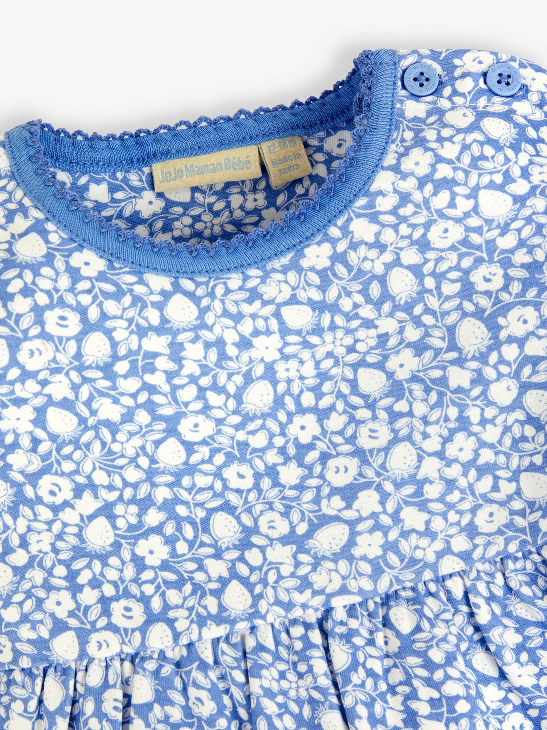 Cornflower Strawberry Ditsy Print Summer Dress - Image 2 of 2