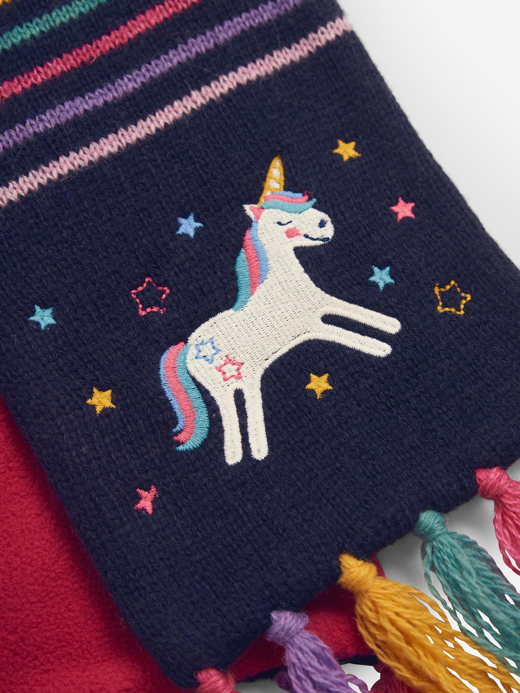 Navy Blue Unicorn Scarf - Image 3 of 3