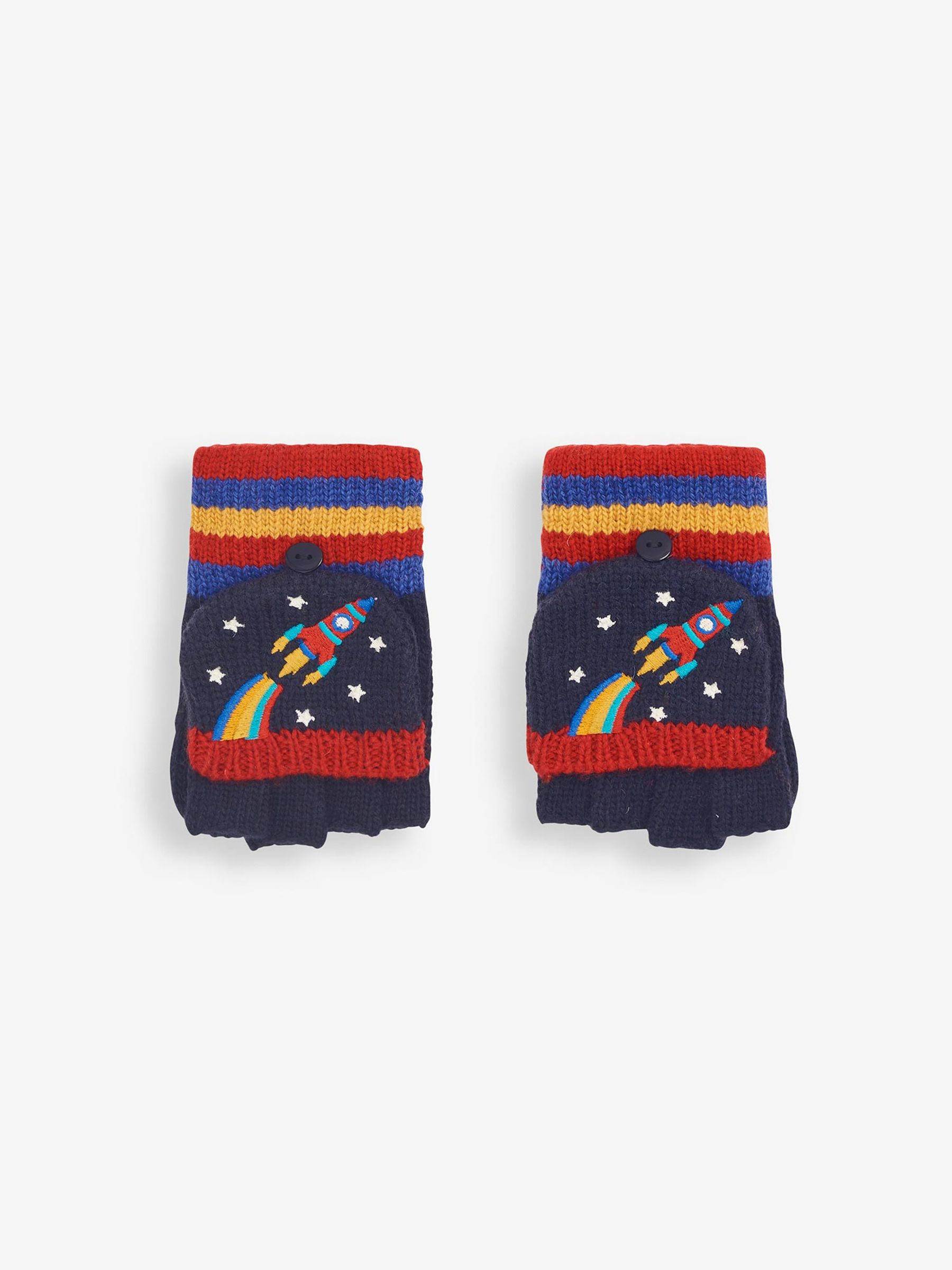 Rocket Embroidered Gloves in Rocket - Image 1 of 5