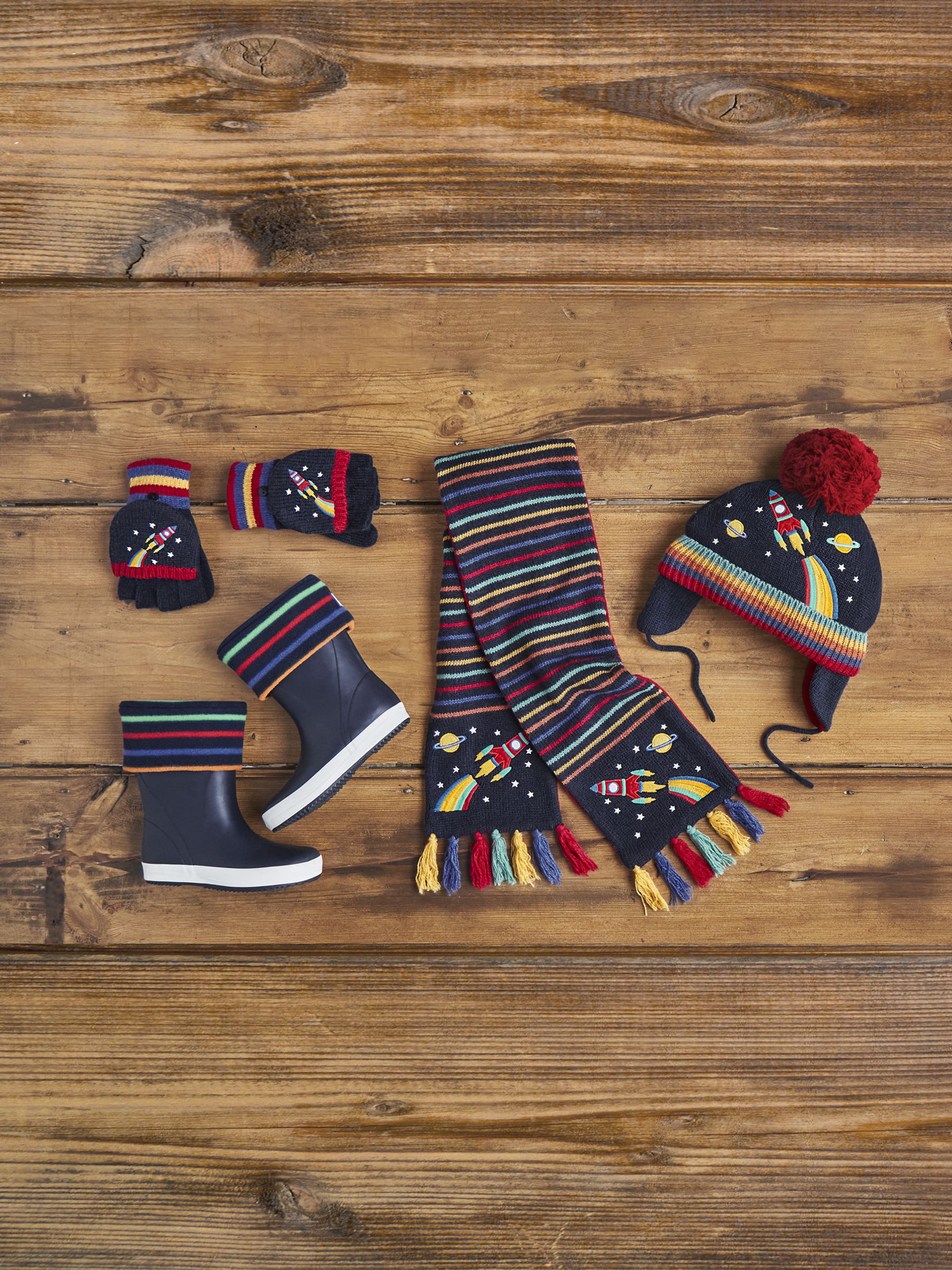 Rocket Embroidered Gloves in Rocket - Image 4 of 5