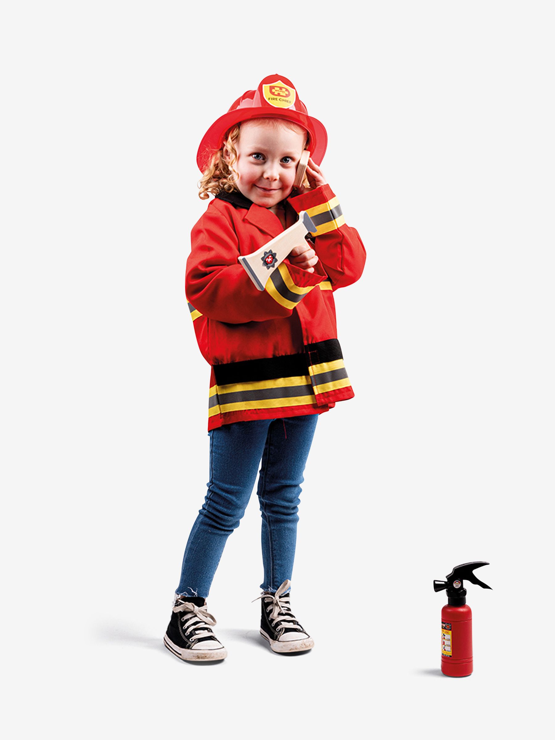 Bigjigs Firefighter Dress-Up Costume - Image 1 of 9