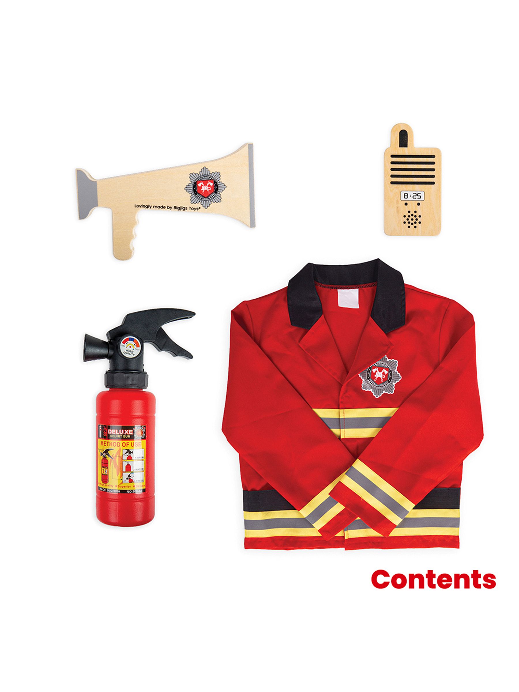 Bigjigs Firefighter Dress-Up Costume - Image 2 of 9