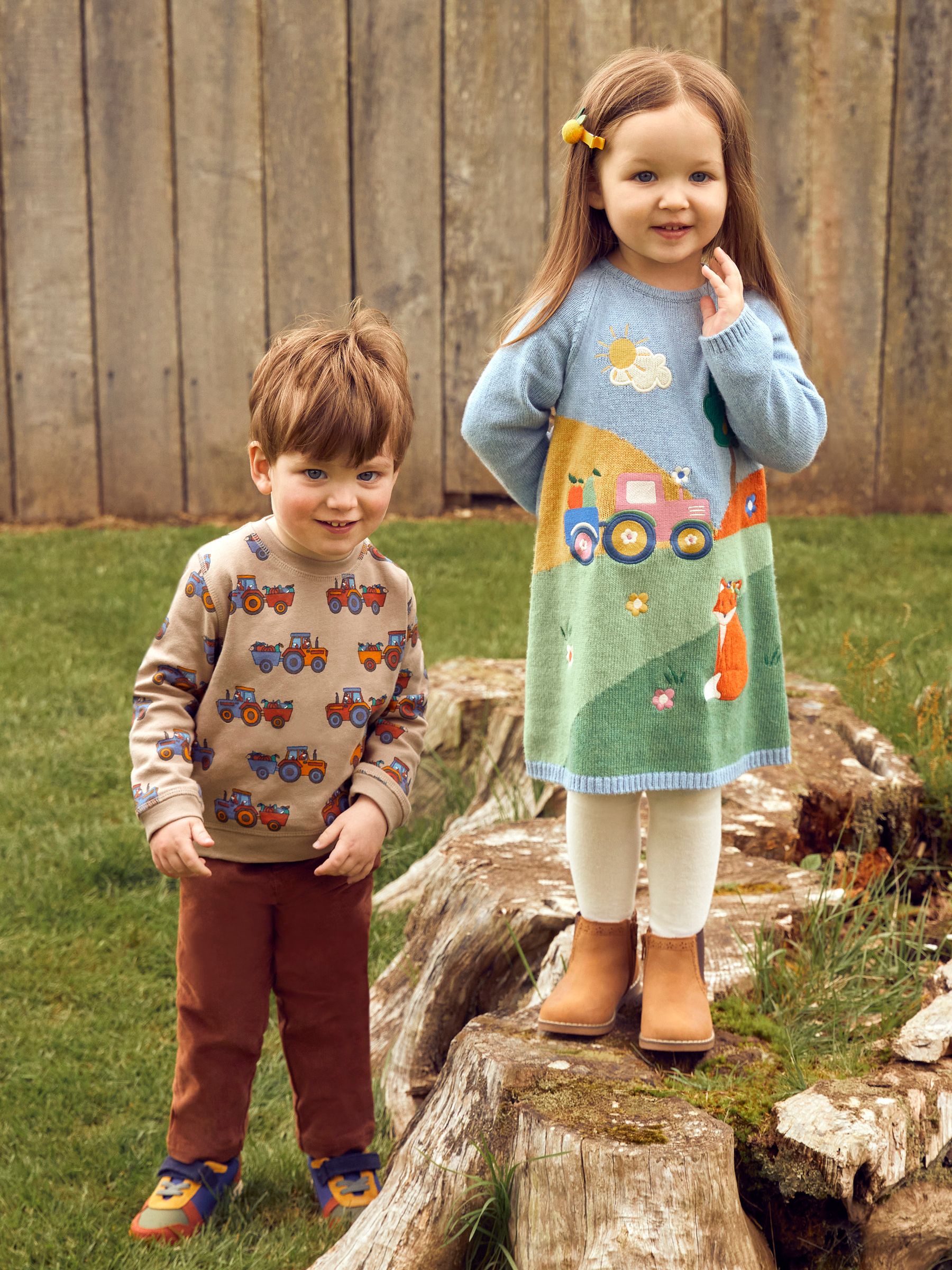 Natural Tractor & Trailer Printed Sweatshirt - Image 2 of 4
