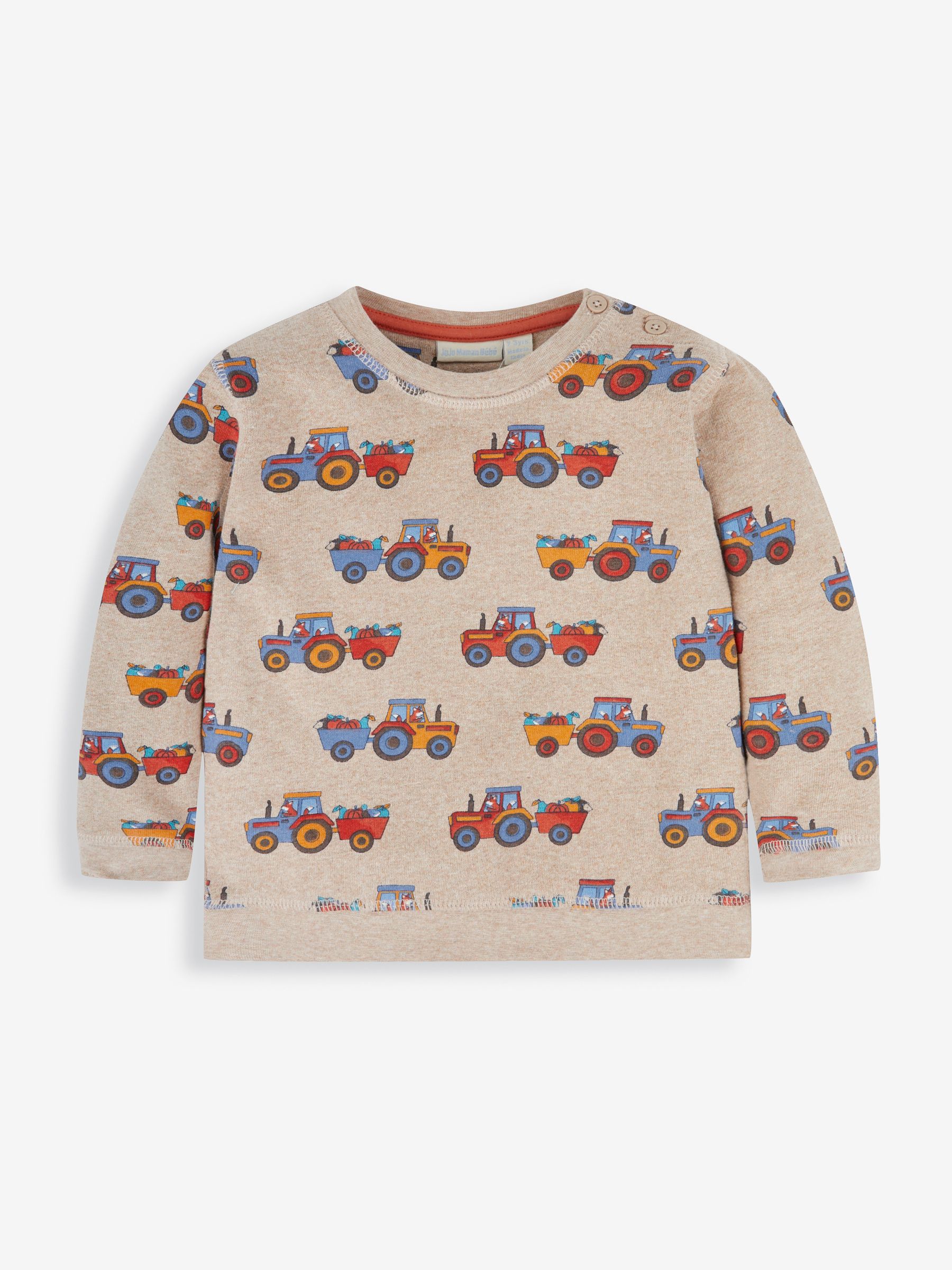 Natural Tractor & Trailer Printed Sweatshirt - Image 3 of 4