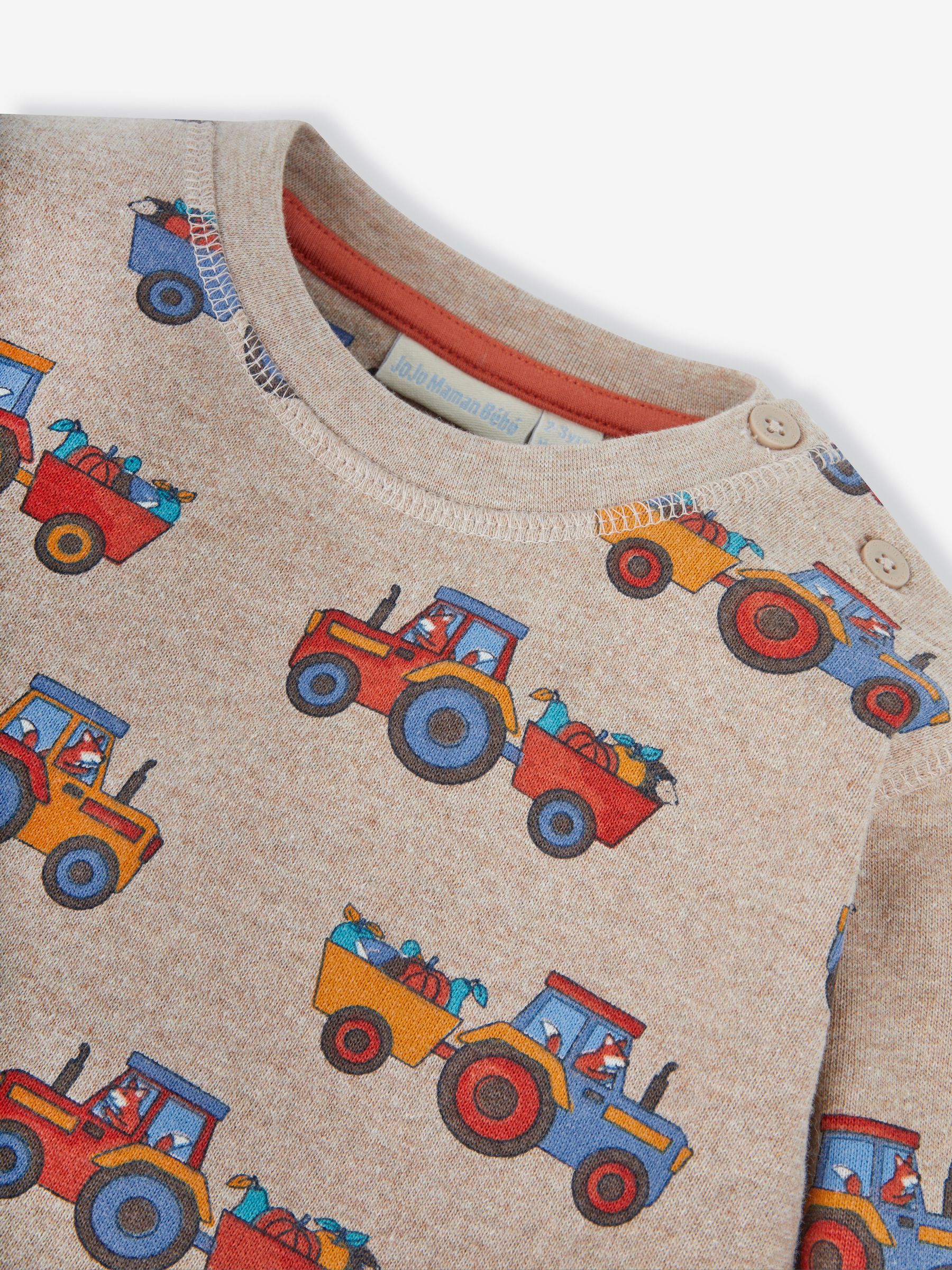 Natural Tractor & Trailer Printed Sweatshirt - Image 4 of 4