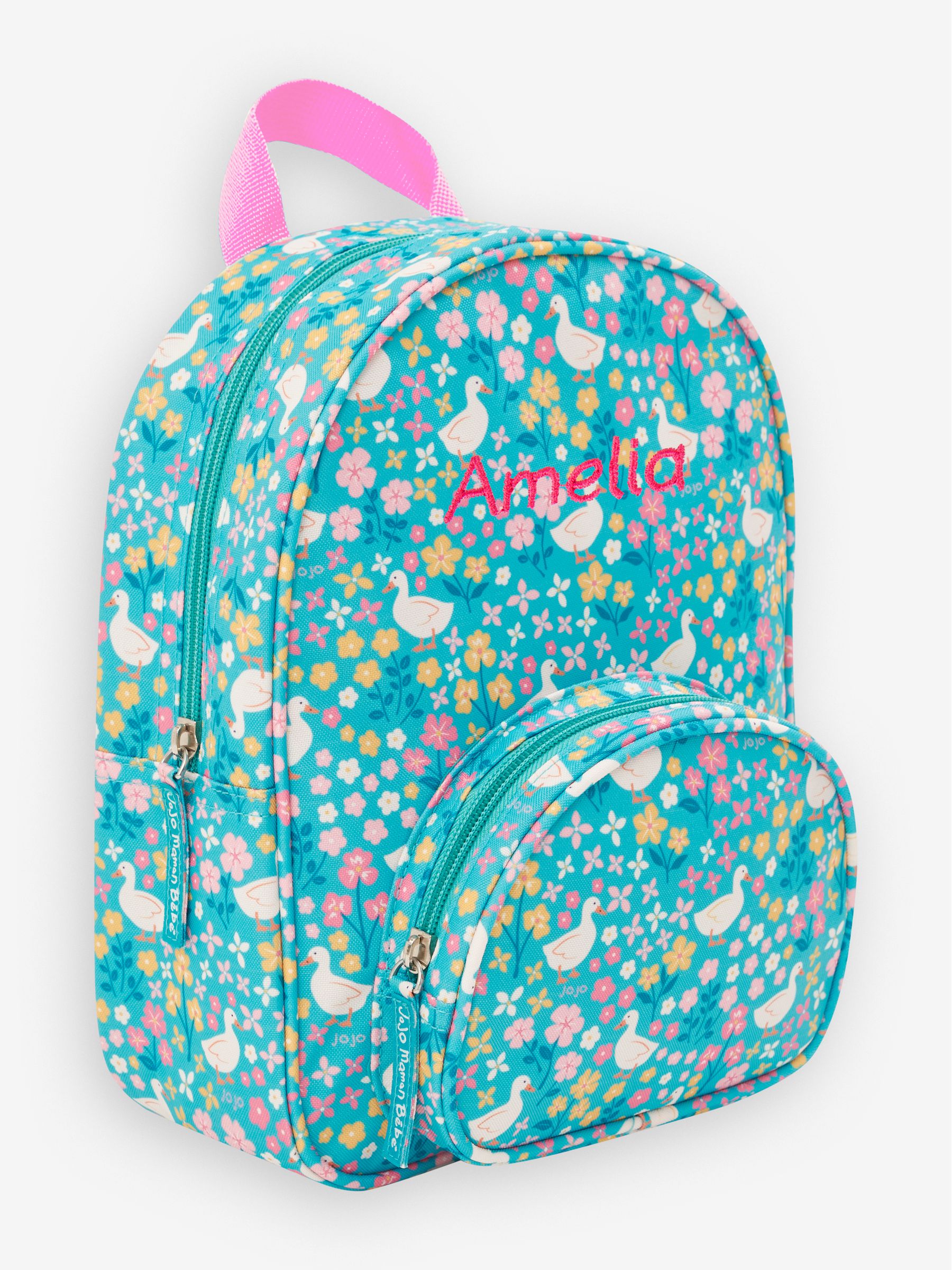 Personalised Duck Floral Print Toddler Rucksack - Image 1 of 2
