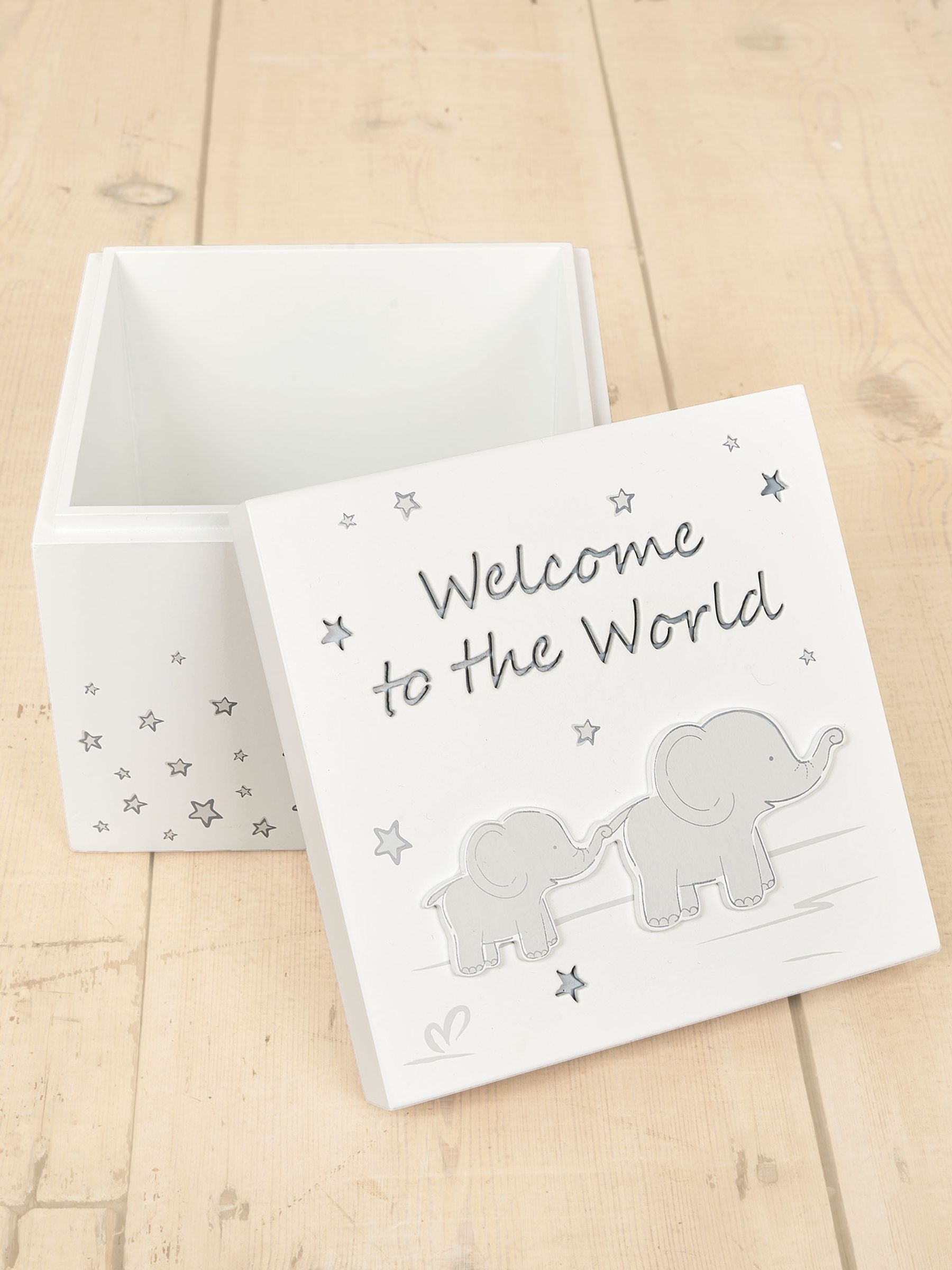 White Keepsake Trinket Box - Image 1 of 2