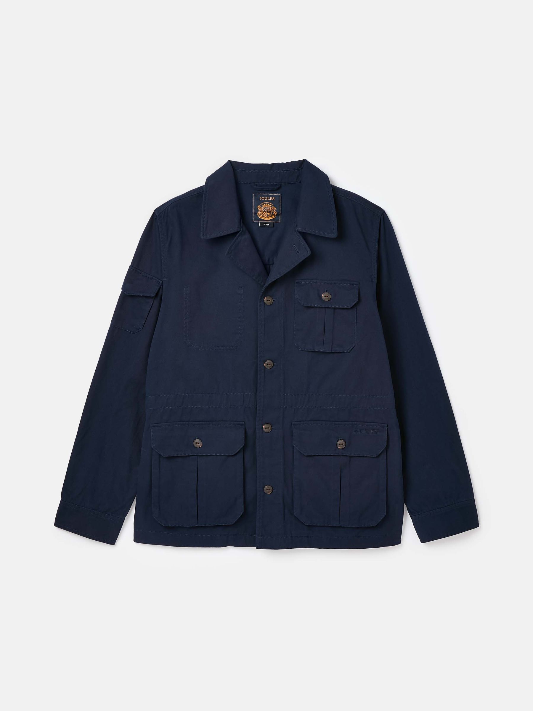 Taddington Navy Blue Cotton Field Jacket | Joules