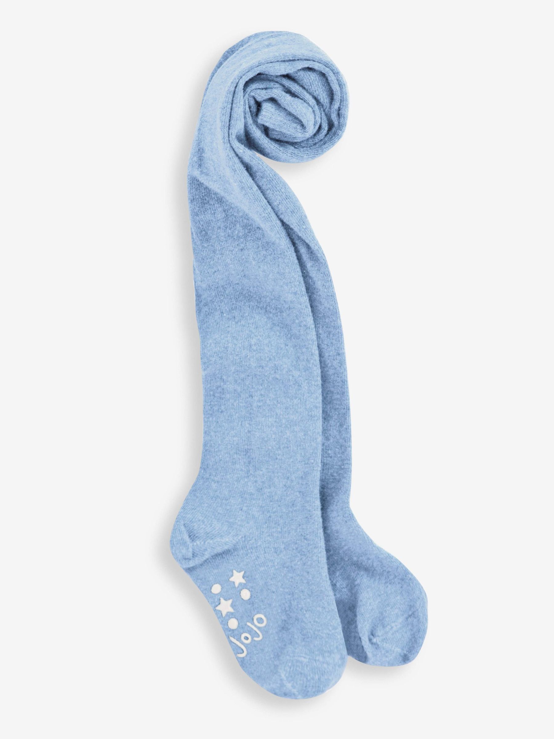 Blue Cotton Rich Plain Tights - Image 1 of 1