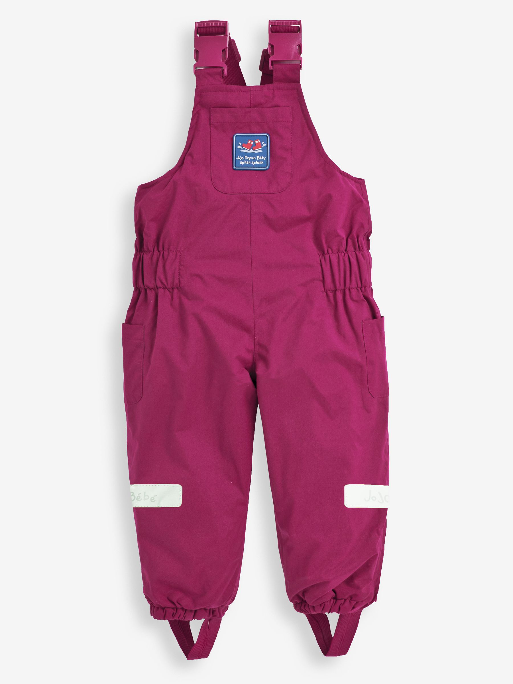 Berry Pink Waterproof Fleece Lined Dungarees - Image 6 of 6