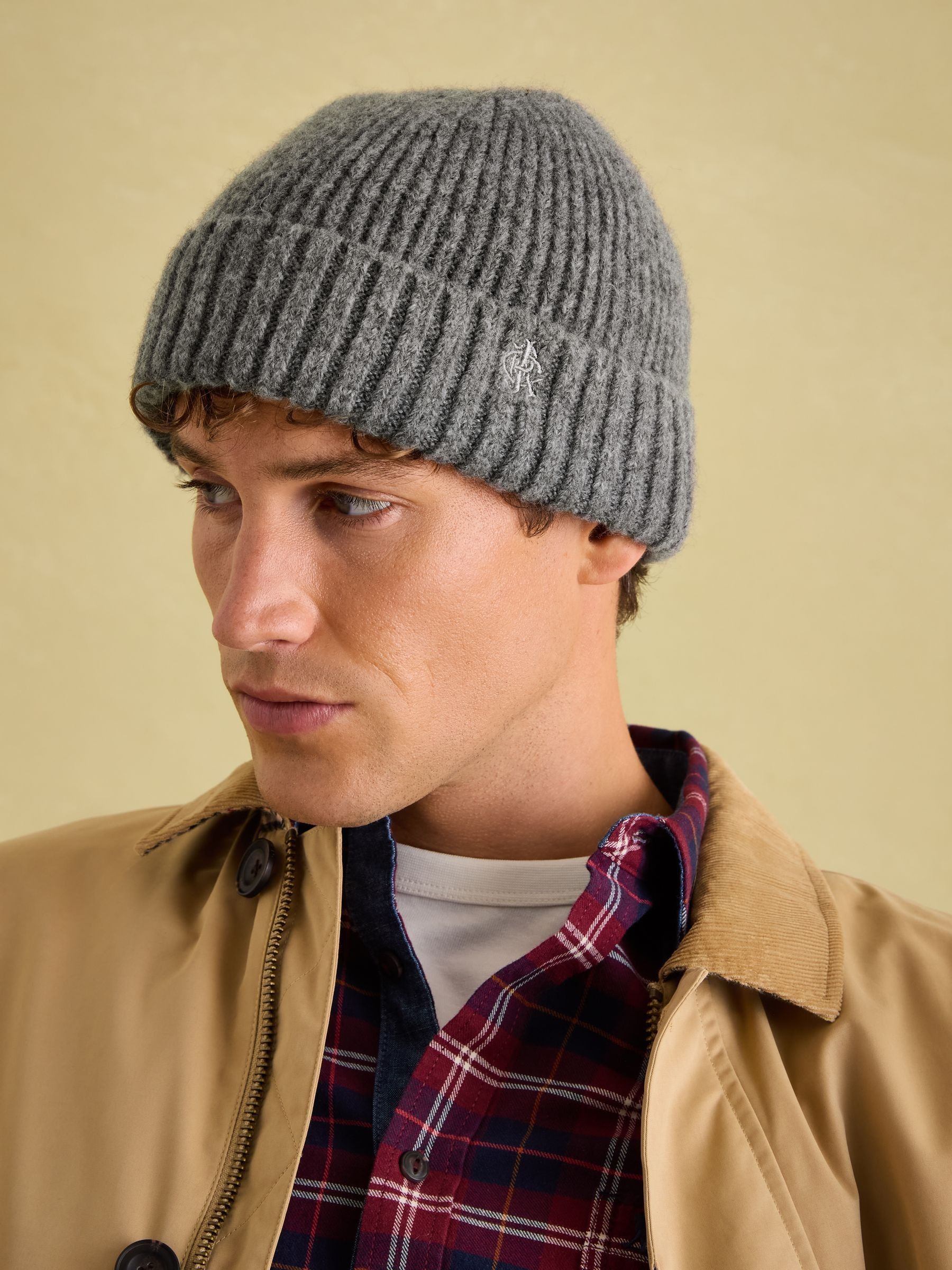 Berwick Grey Beanie Hat - Image 4 of 5