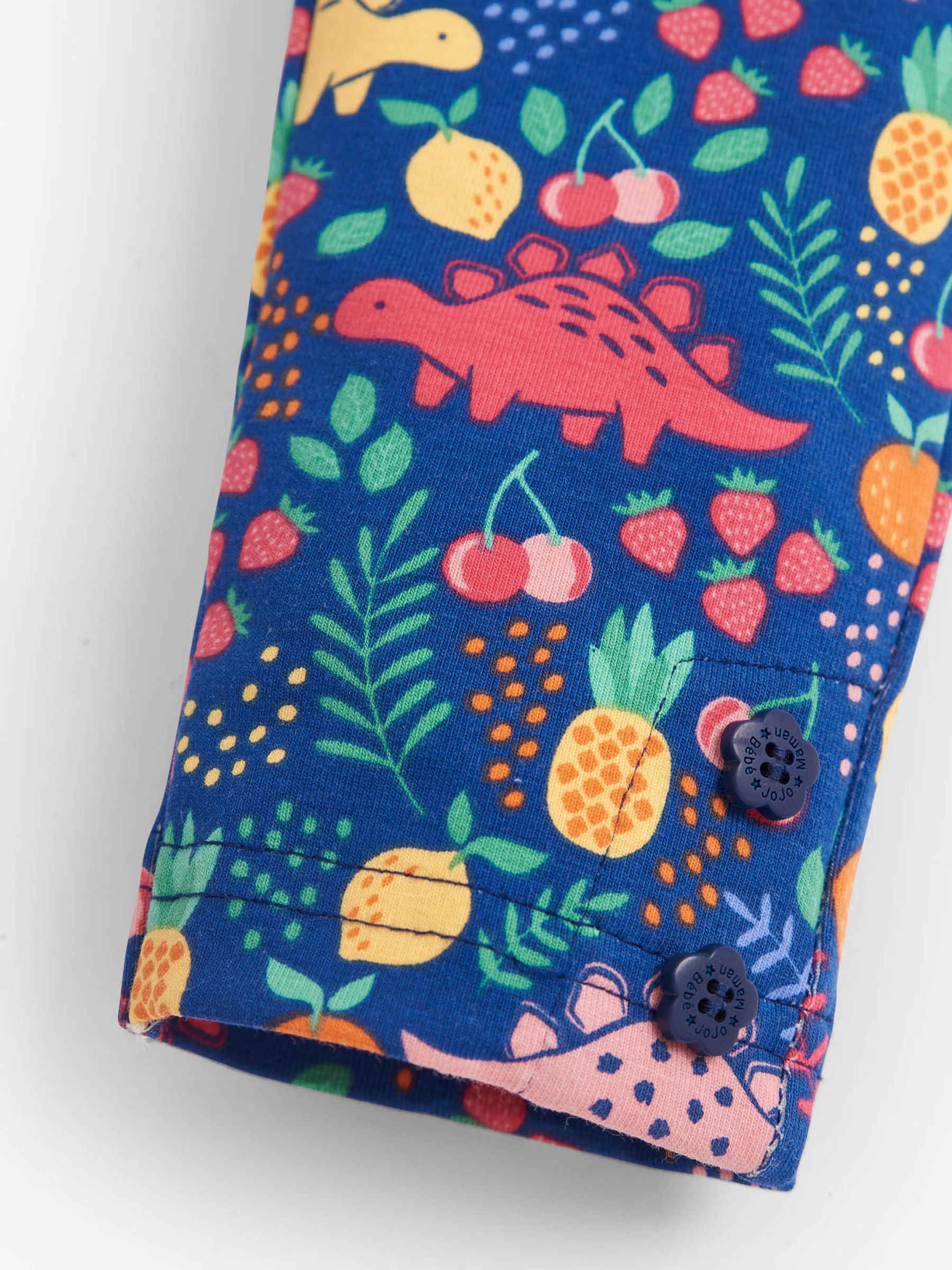 Navy 2-Pack Girls' Sweet Dino Print & Blue Leggings - Image 4 of 5