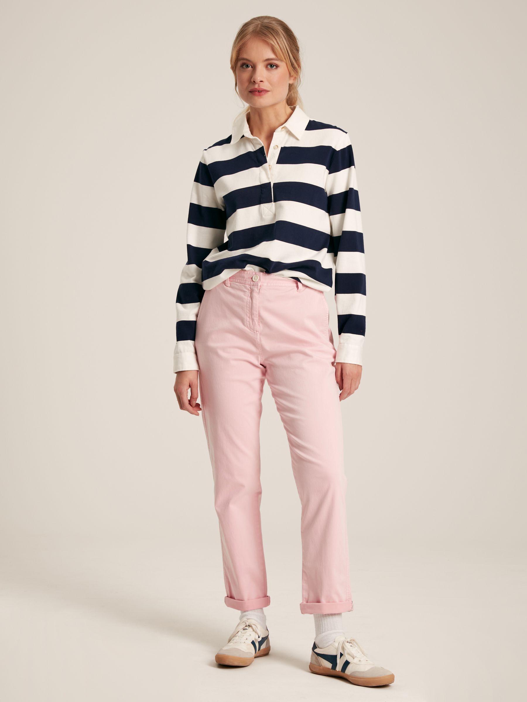 Rose Pink Slim Fit Chino Trousers - Image 1 of 6