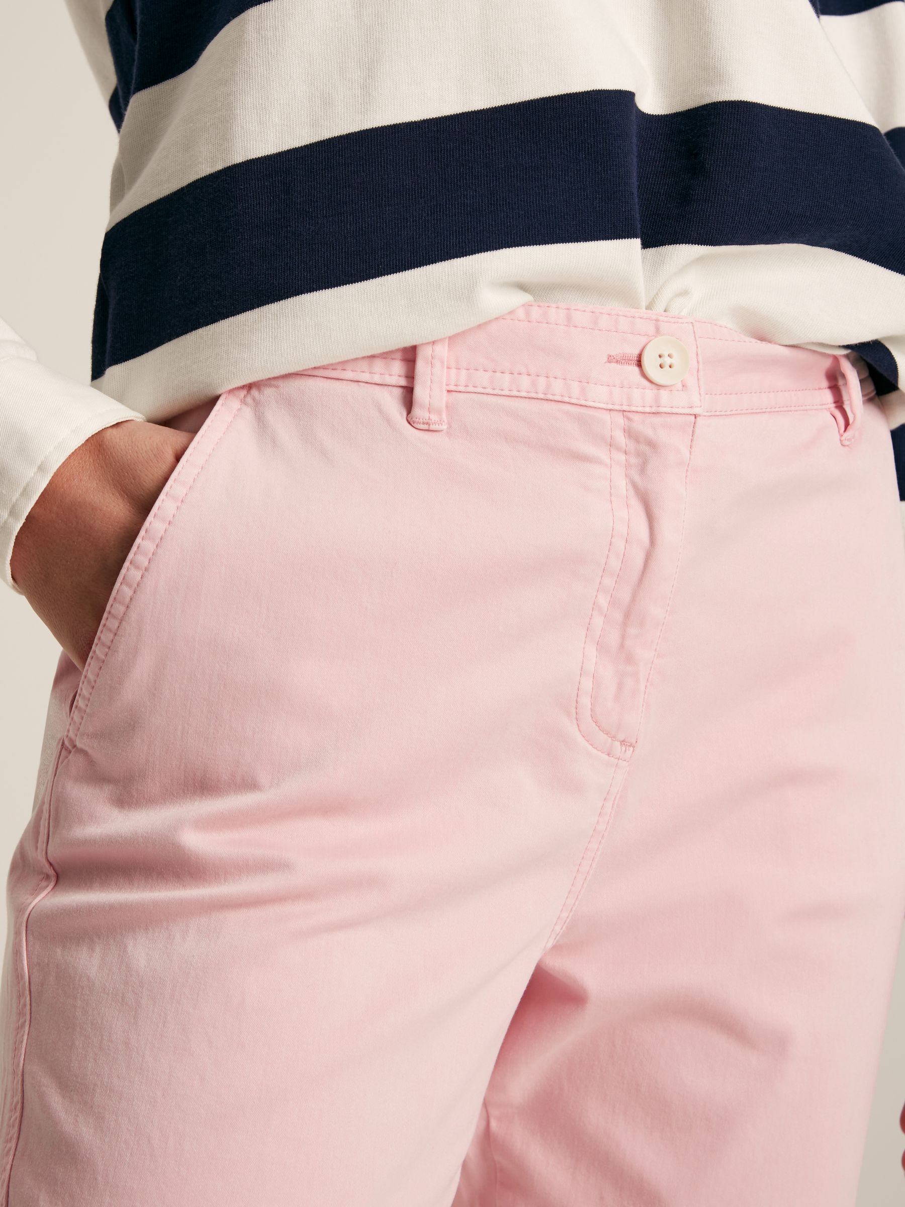 Rose Pink Slim Fit Chino Trousers - Image 3 of 6
