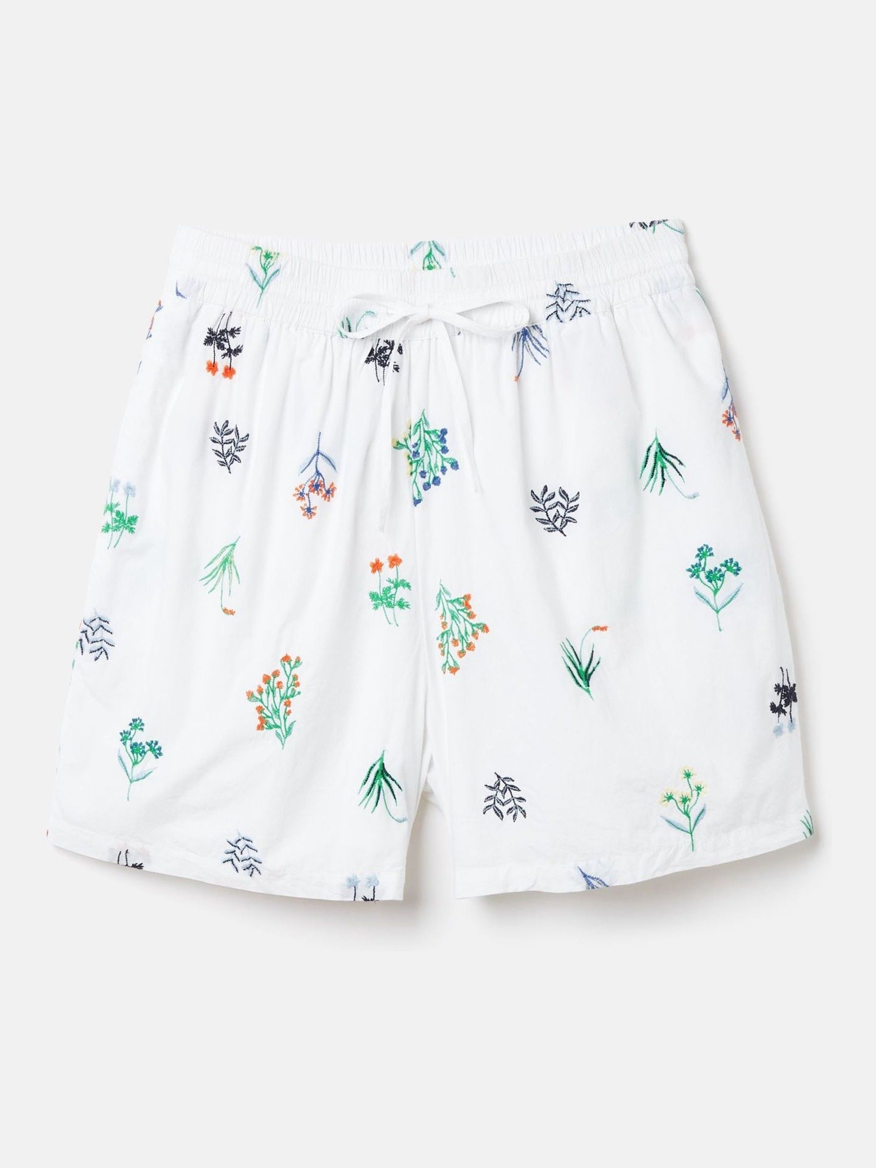 Iris White Ground Embroidered Shorts - Image 7 of 7
