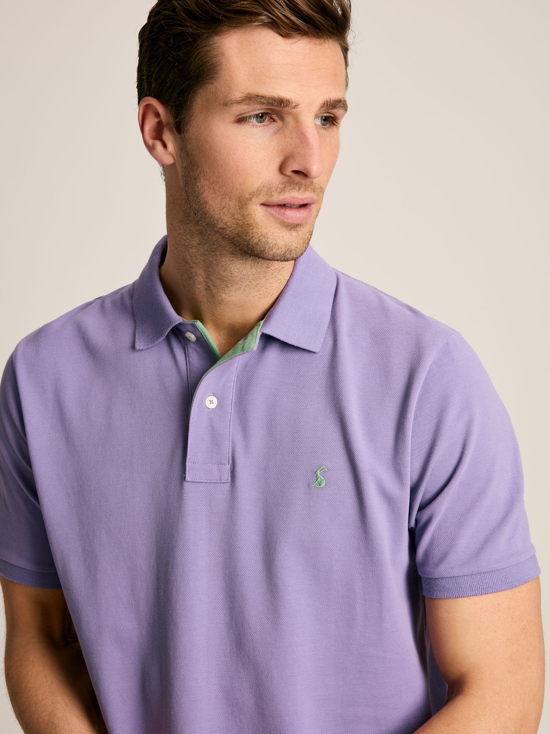 Woody Purple Regular Fit Cotton Pique Polo Shirt - Image 4 of 6
