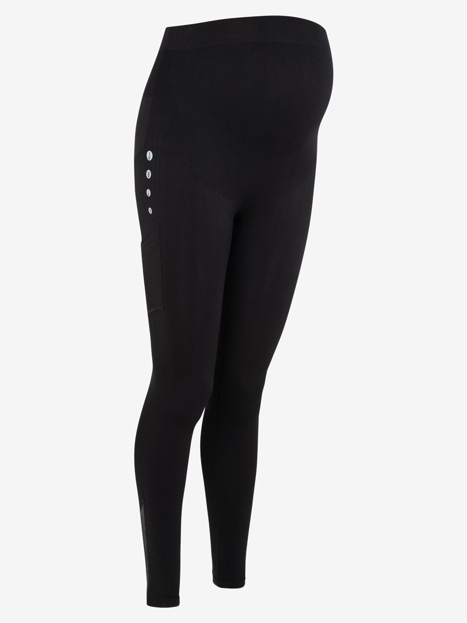 Seamless Support Workout Maternity Leggings in Black - Image 5 of 5
