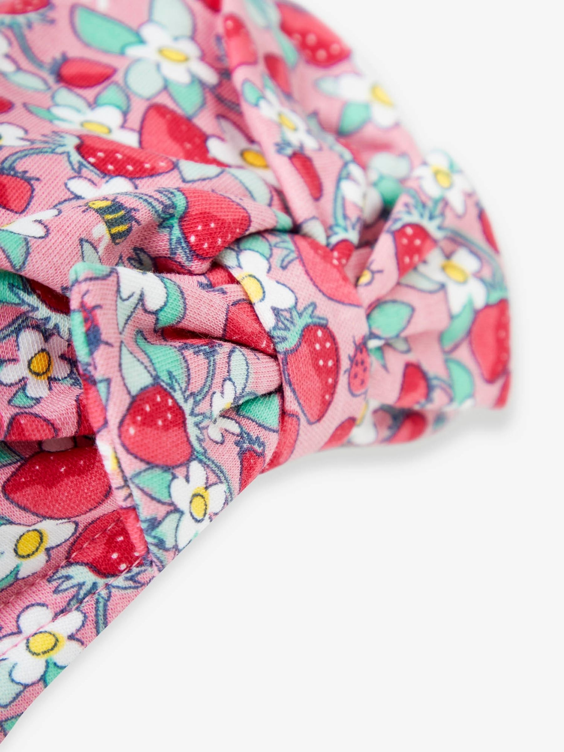 Pink Strawberry Print Baby Turban - Image 2 of 2